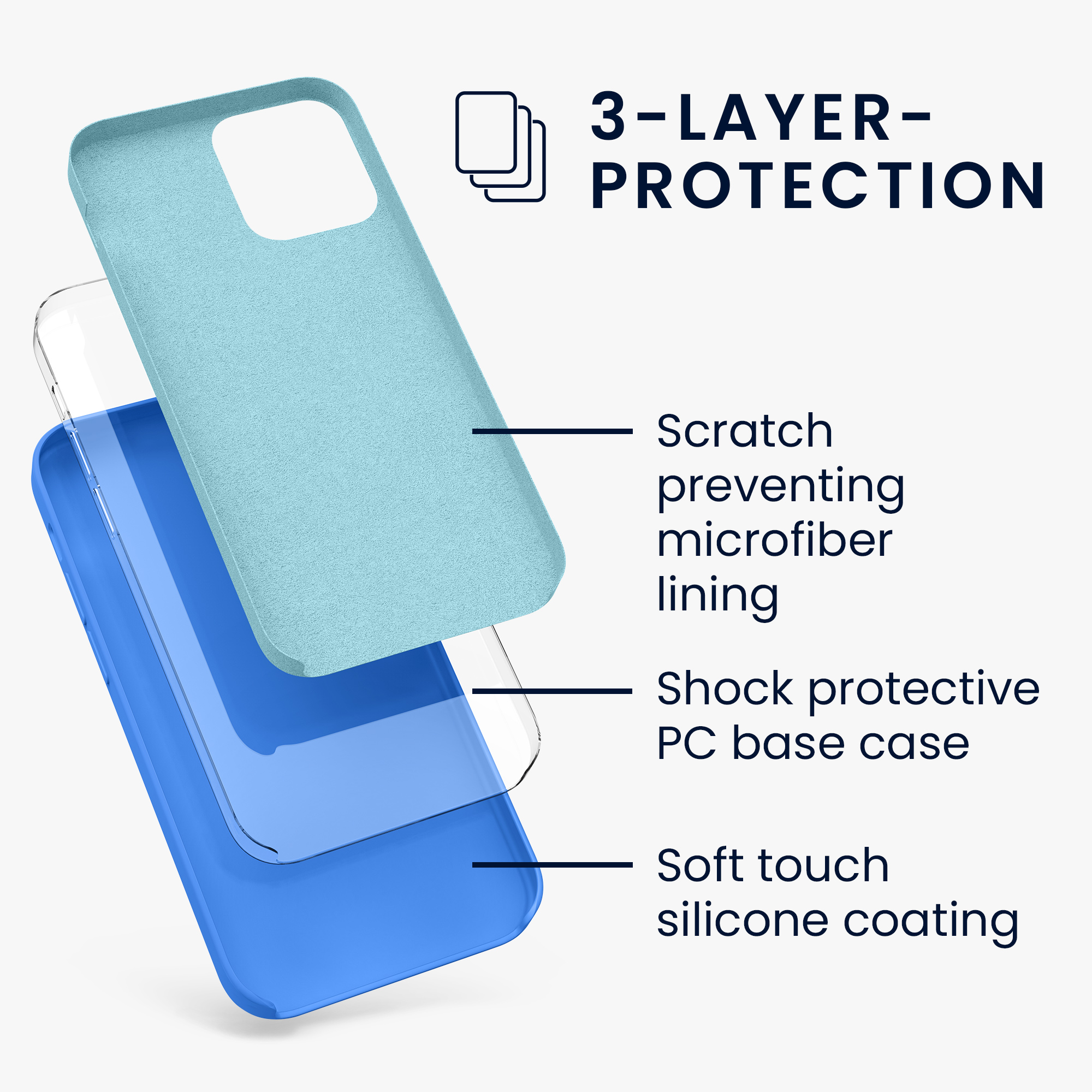 Silikonový kryt kwmobile pro iPhone 12 Pro Max - mořský vánek