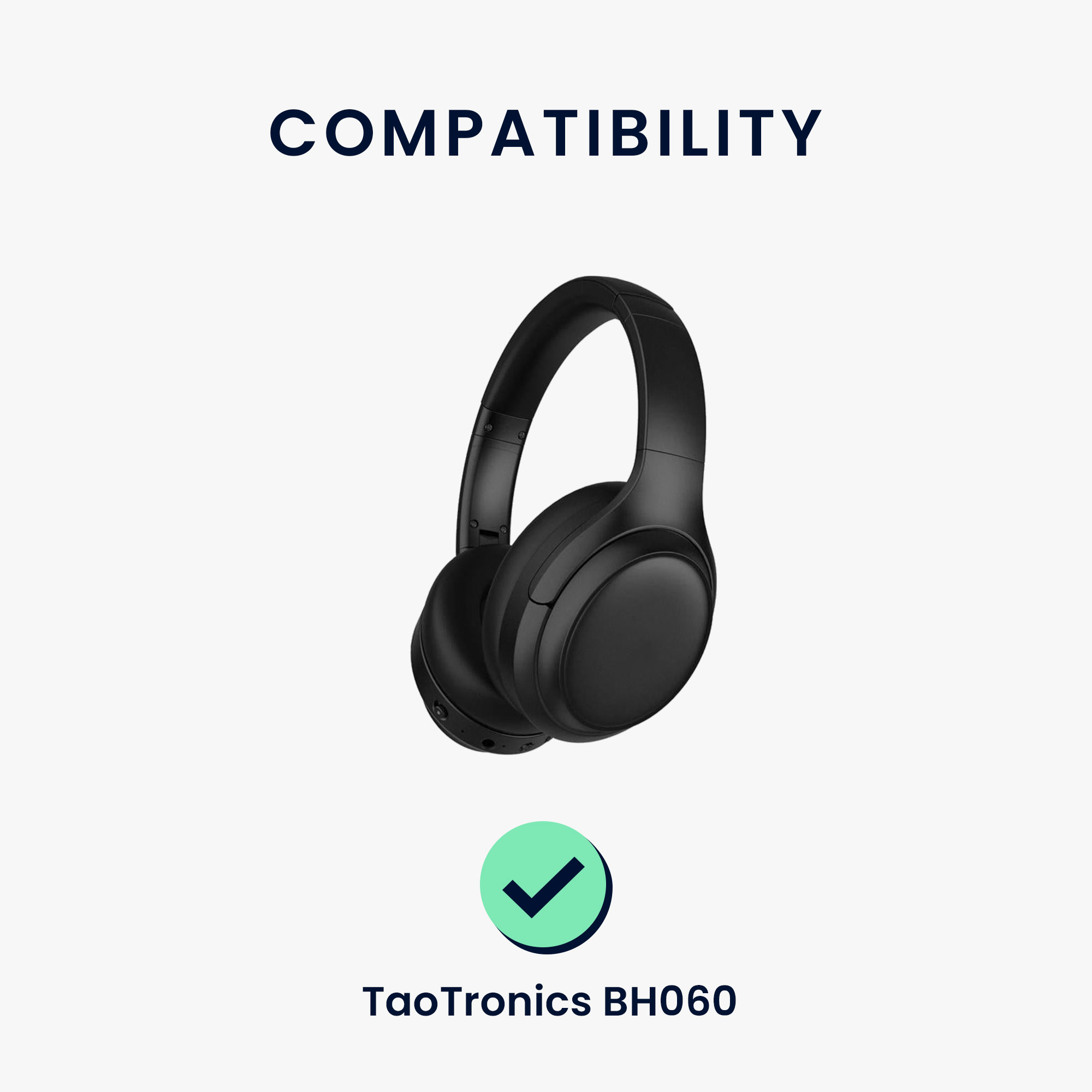 Náhradní náušníky na sluchátka TaoTronics BH060 2 ks černé