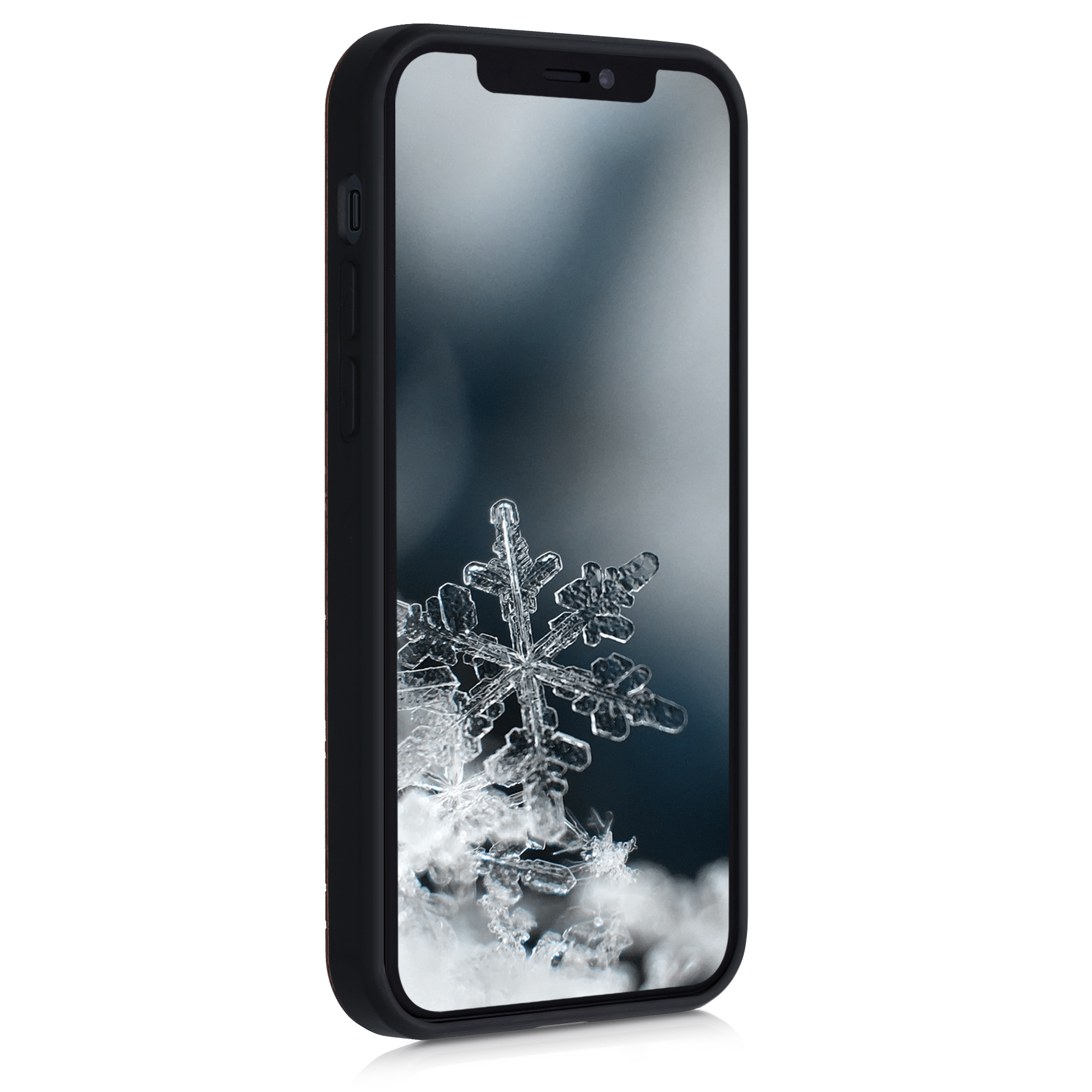Kryt na mobil kwmobile iPhone 12 / iPhone 12 Pro - tmavě hnědá