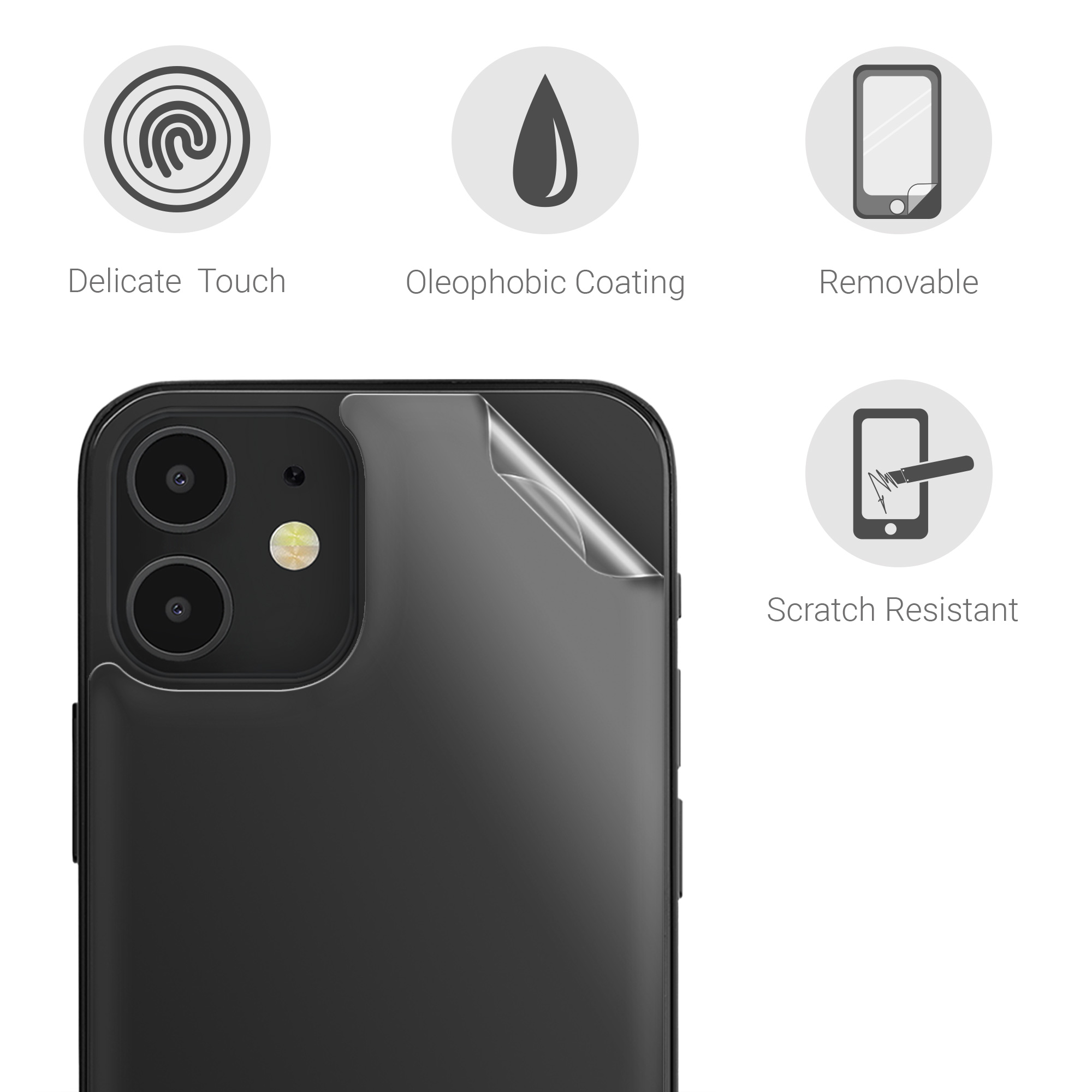 Ochranná fólie kwmobile pro iPhone 12 mini - transparentní