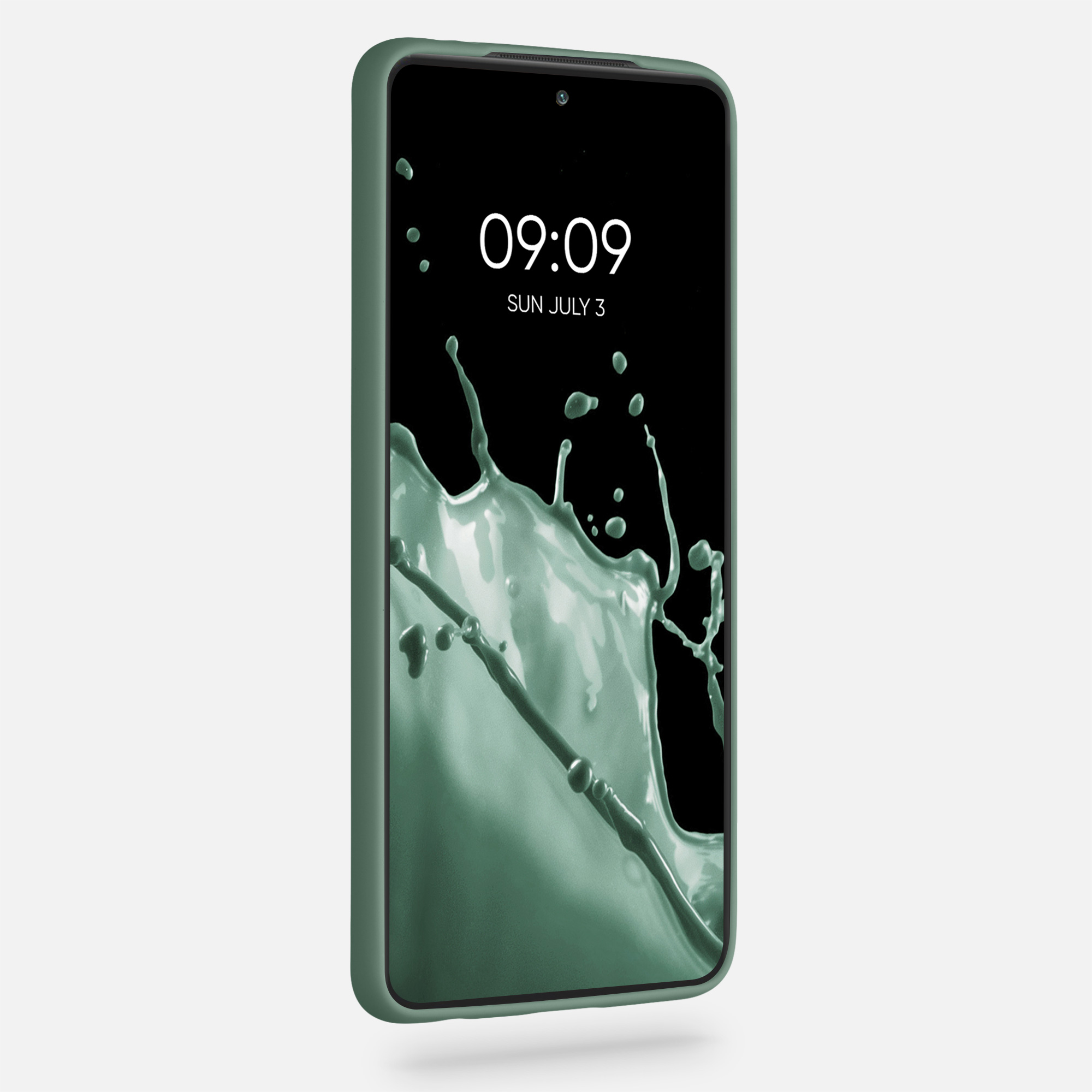 Kryt Xiaomi Poco X3 NFC silikonový TPU lesní zelená kwmobile