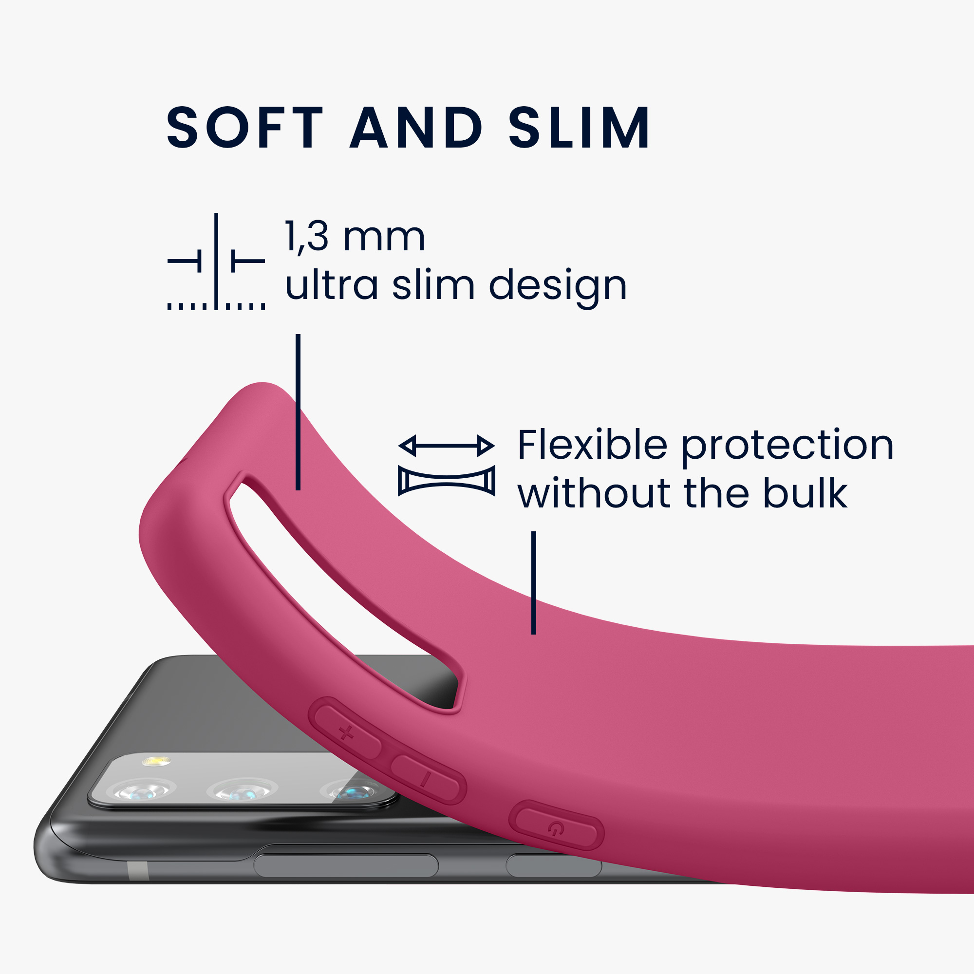 Kryt na mobil Samsung Galaxy S20 FE kwmobile TPU Fuchsia Matte