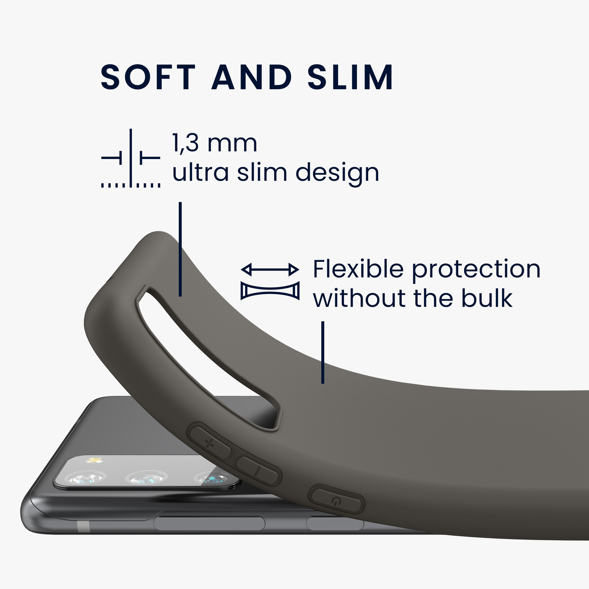 Kryt na mobil Samsung Galaxy S20 FE kwmobile TPU Stone Dust