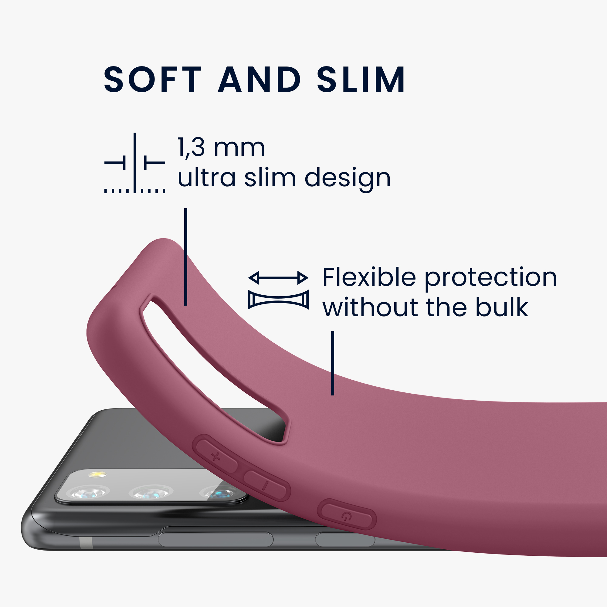 Kryt na mobil Samsung Galaxy S20 FE kwmobile TPU tmavě růžový