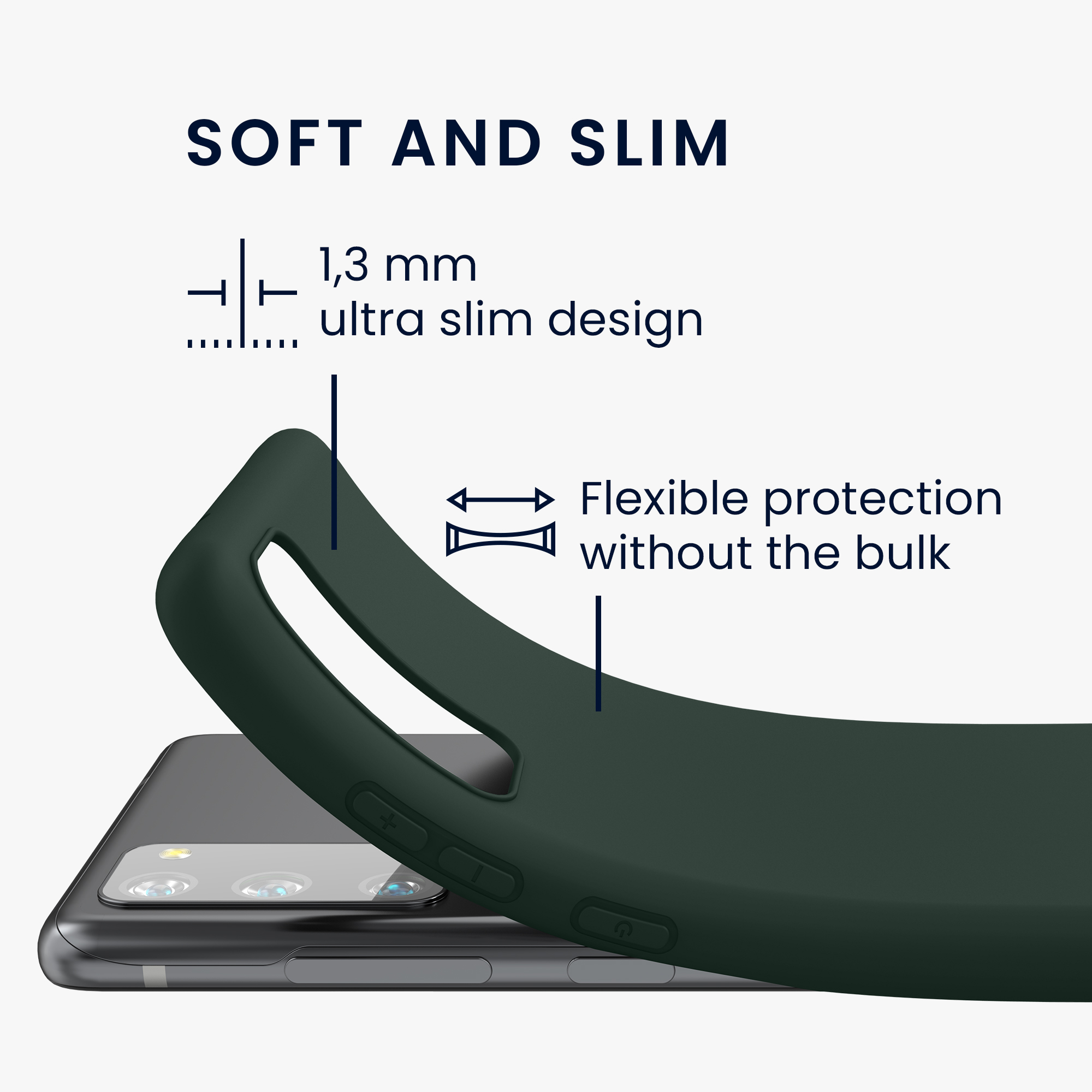 Kryt na mobil Samsung Galaxy S20 FE kwmobile TPU mechově zelený