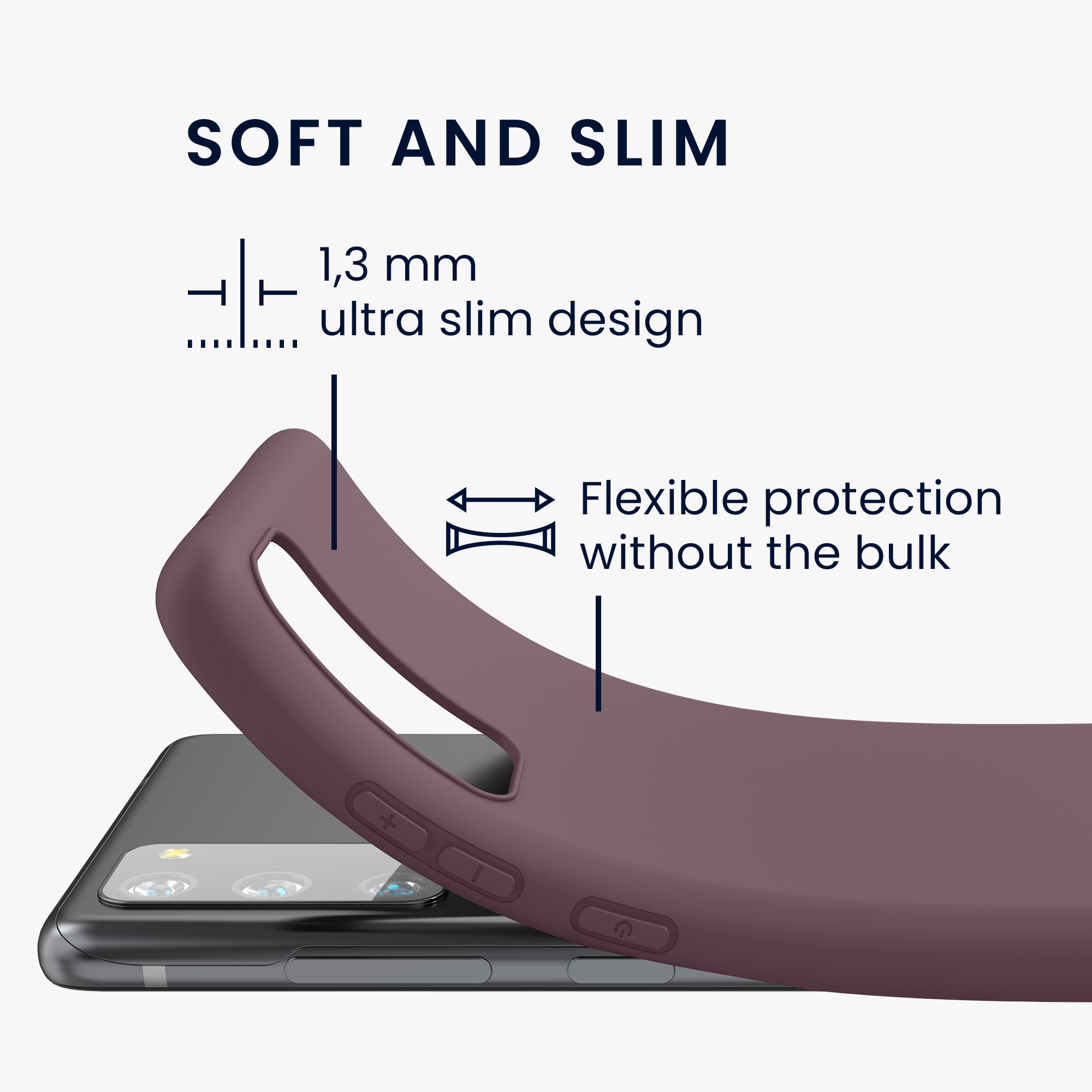 Kryt na mobil Samsung Galaxy S20 FE kwmobile TPU hroznově fialový