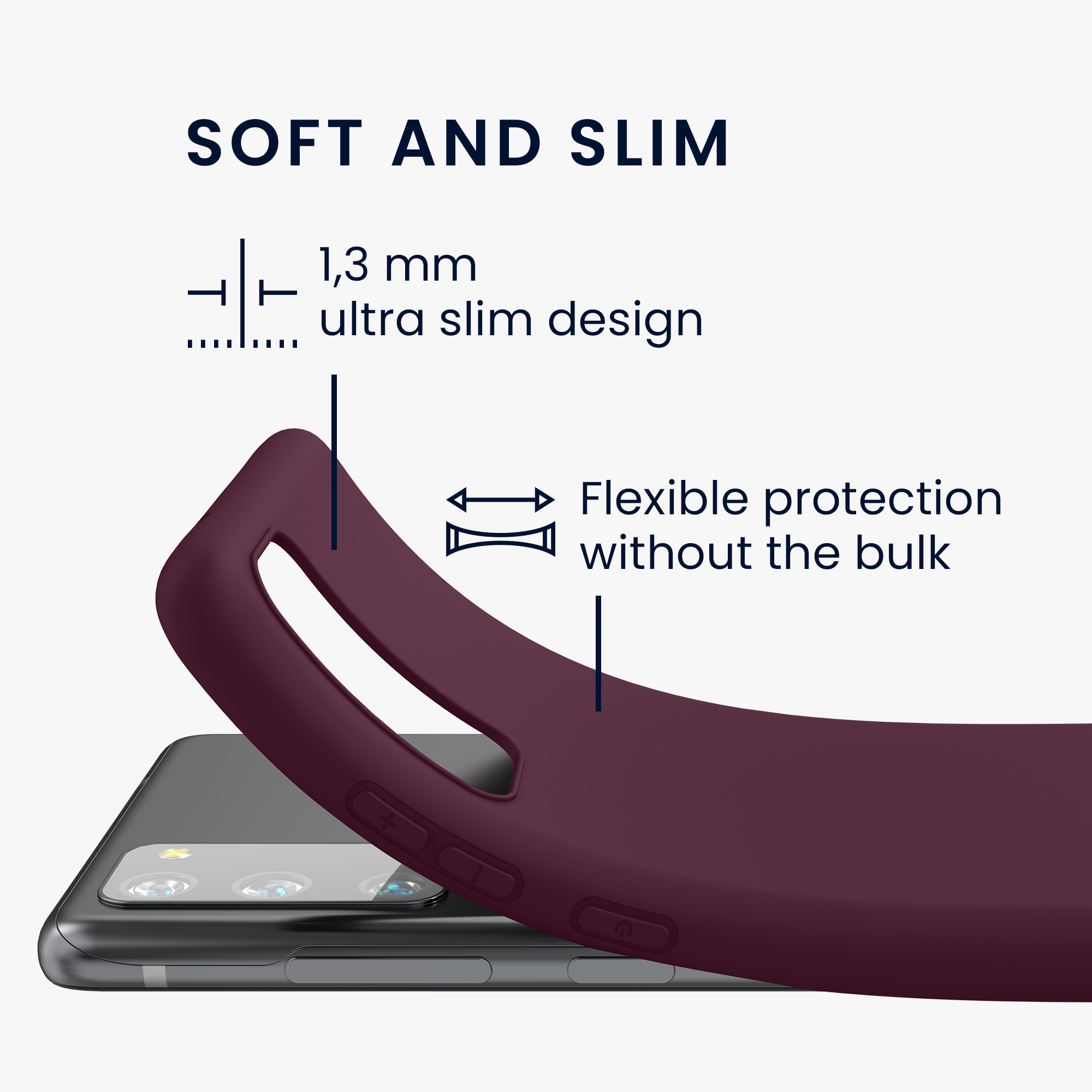 Kryt na mobil Samsung Galaxy S20 FE kwmobile TPU vínově fialový