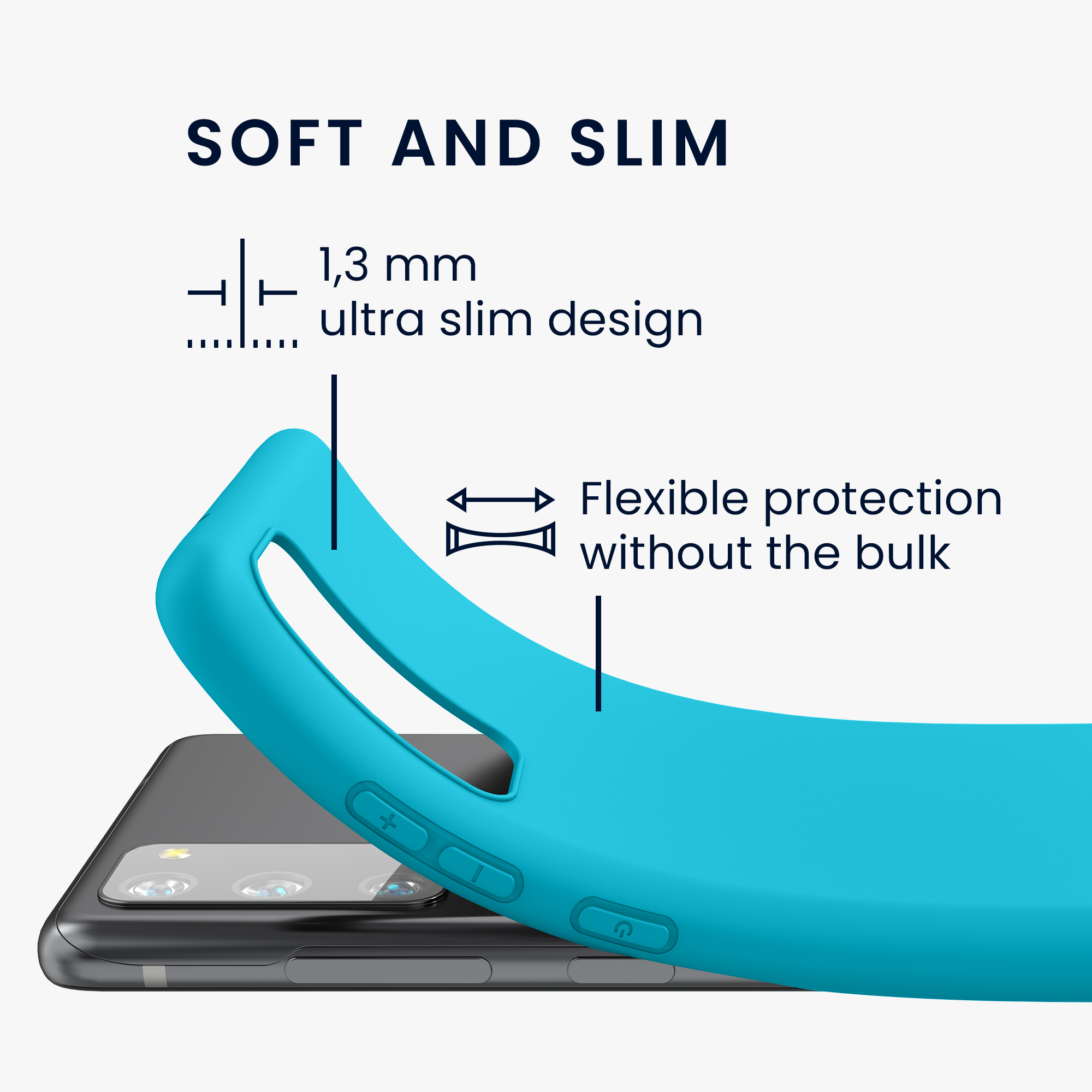 Kryt na mobil Samsung Galaxy S20 FE kwmobile TPU Cool Glacier