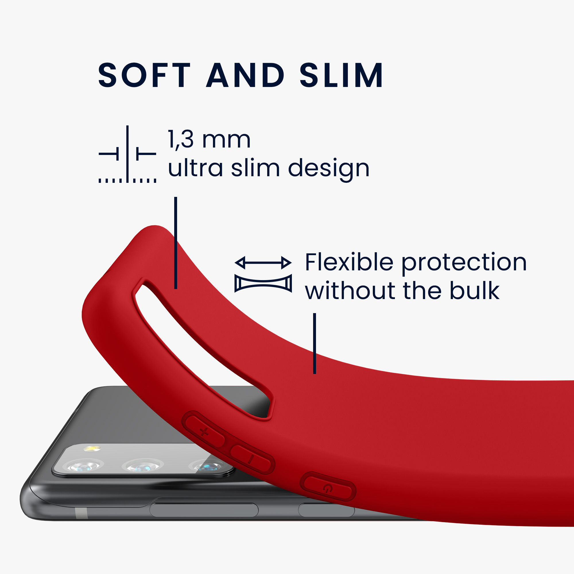 Kryt na mobil Samsung Galaxy S20 FE kwmobile TPU klasicky červený