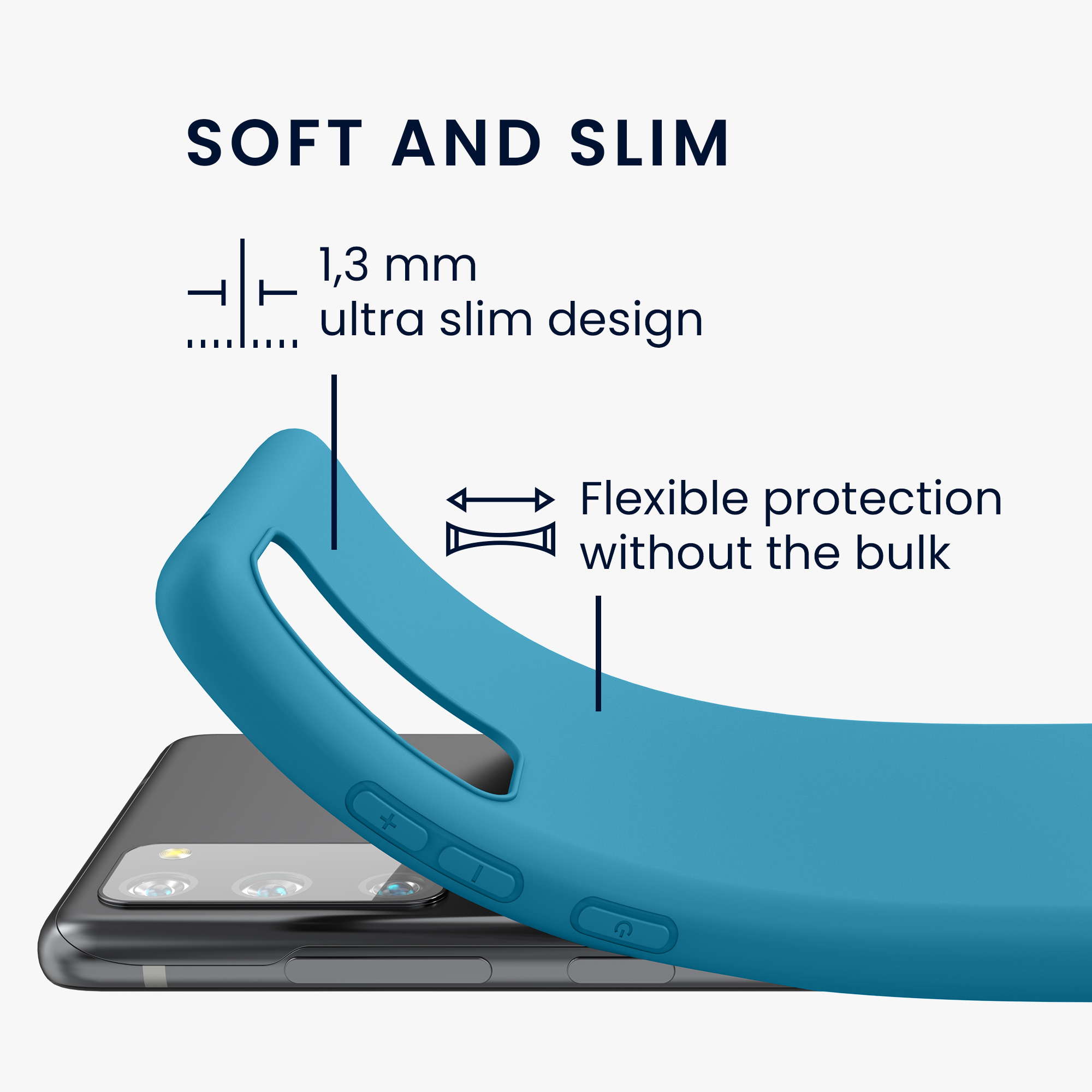 Kryt na mobil Samsung Galaxy S20 FE kwmobile TPU karibsky modrý