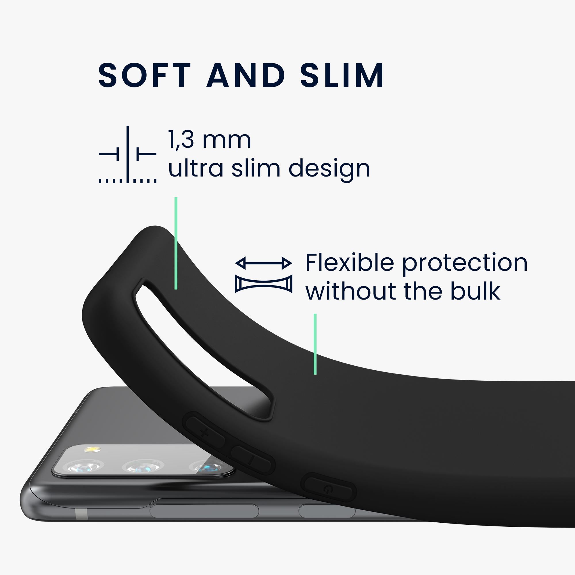 Pouzdro pro Samsung Galaxy S20 FE kwmobile TPU - matná černá