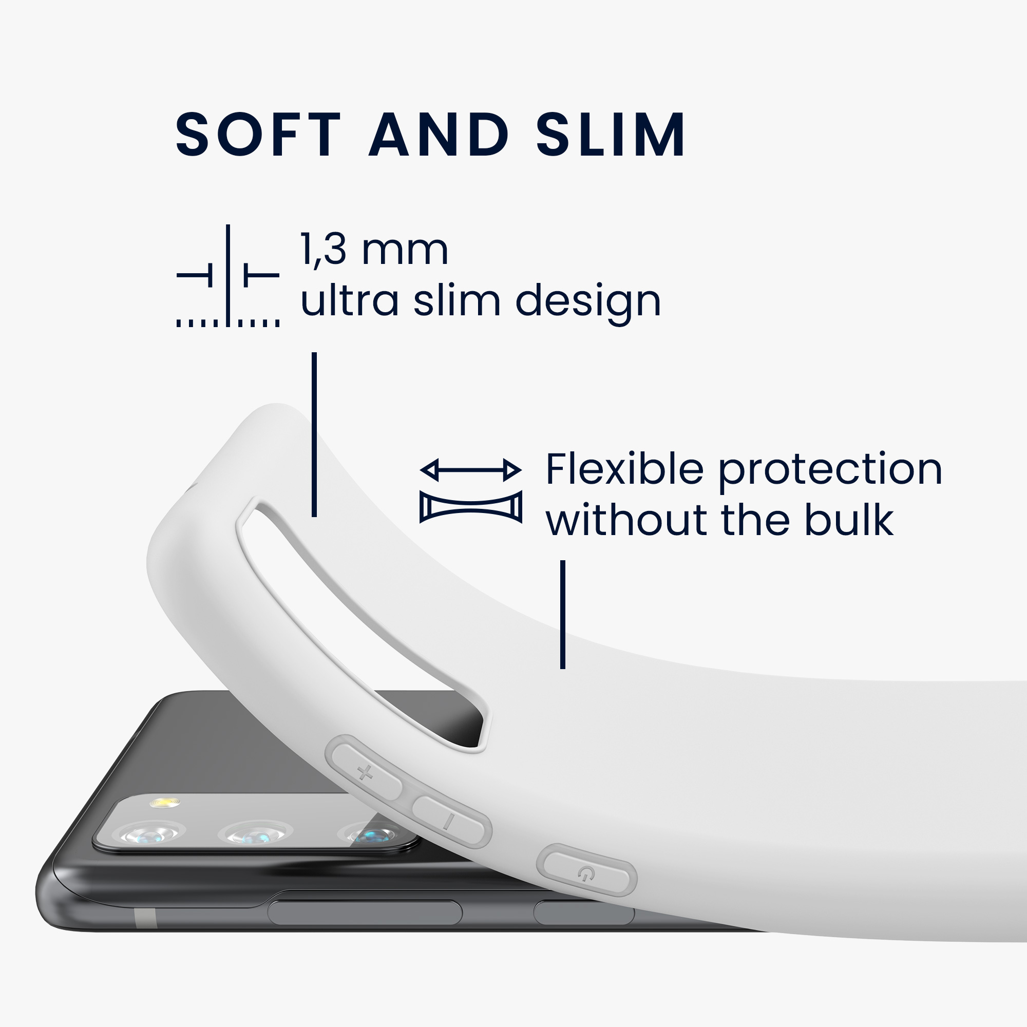 Kryt na mobil Samsung Galaxy S20 FE kwmobile TPU matně bílý