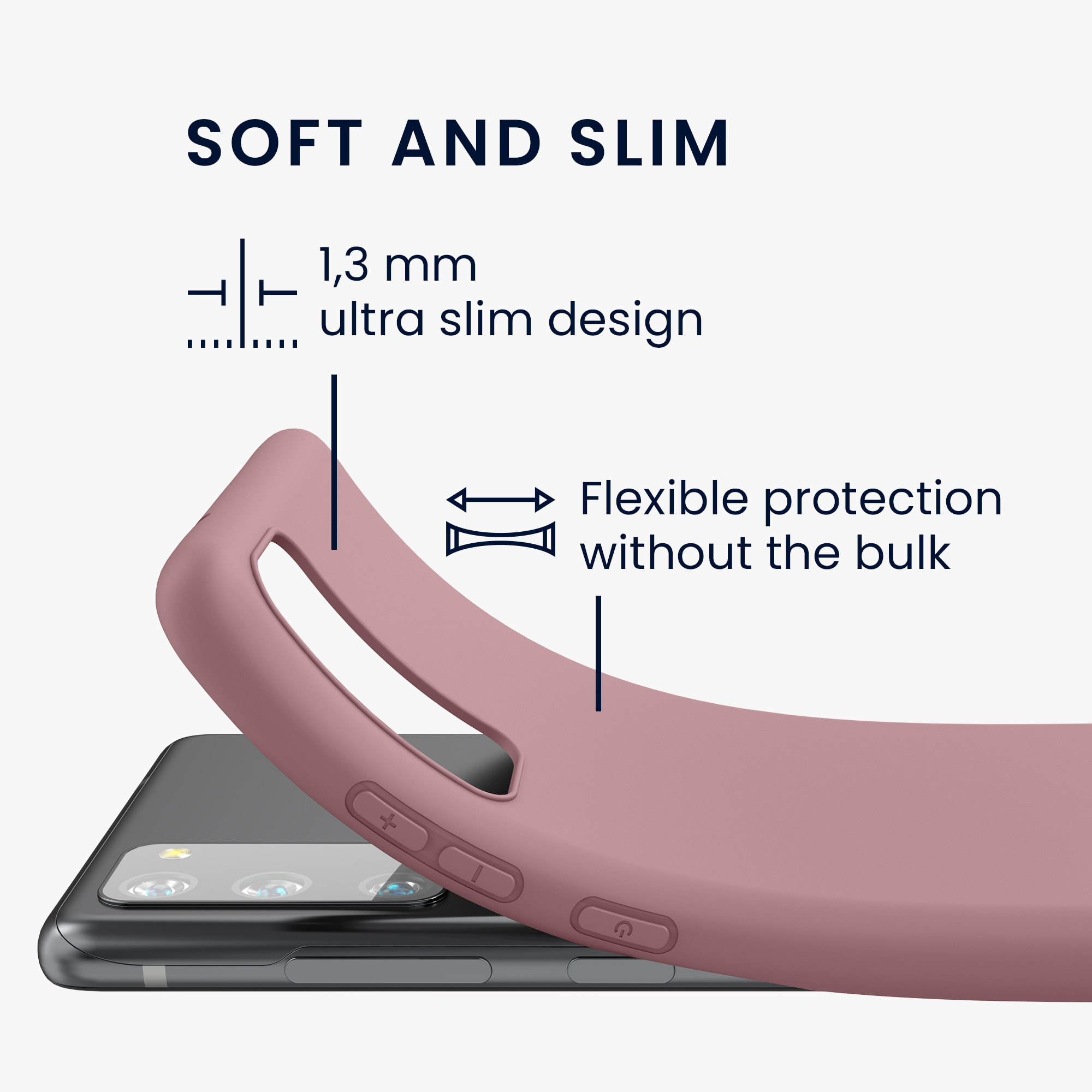 Kryt na mobil Samsung Galaxy S20 FE kwmobile TPU matně starorůžový
