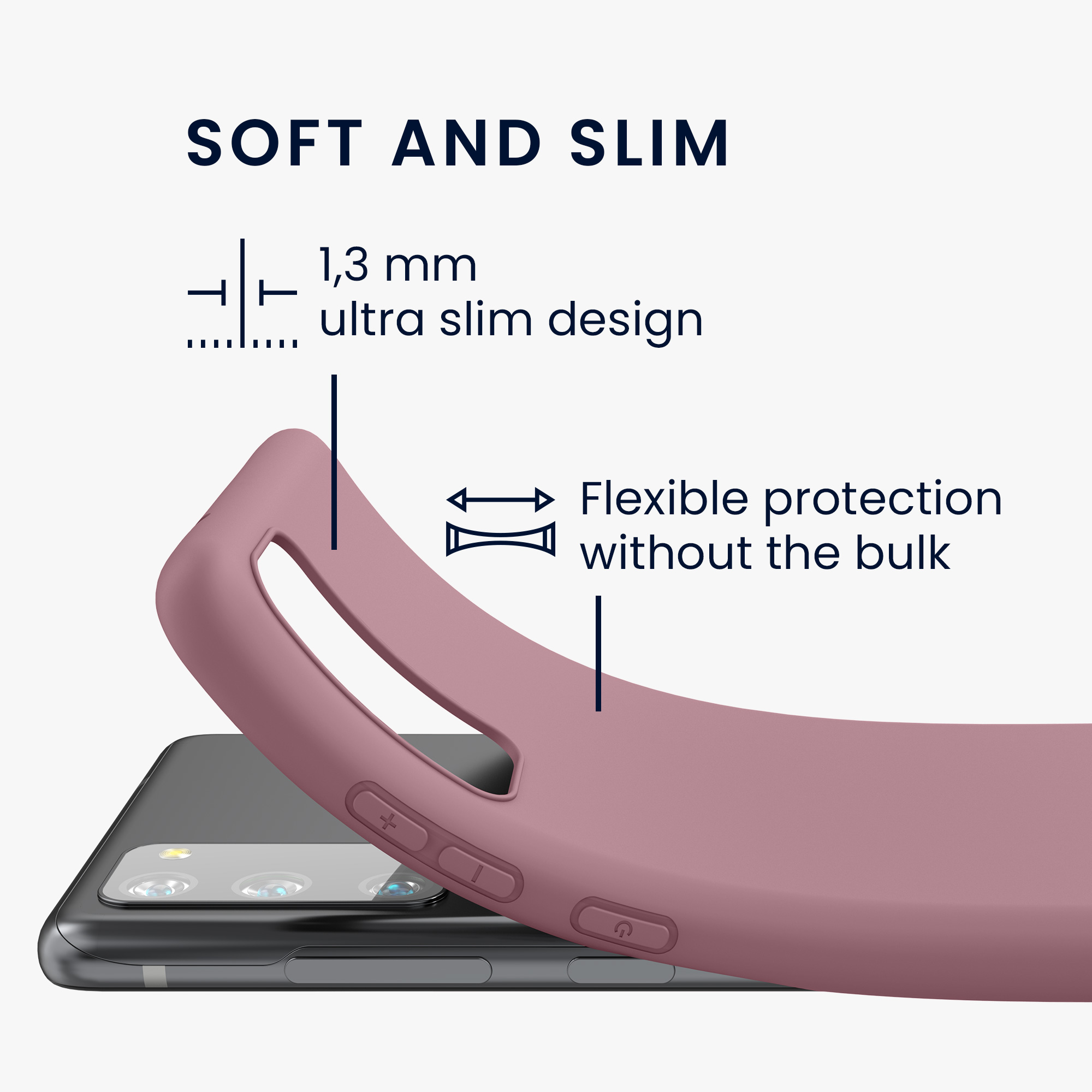 Kryt na mobil Samsung Galaxy S20 FE kwmobile TPU pudrově růžový