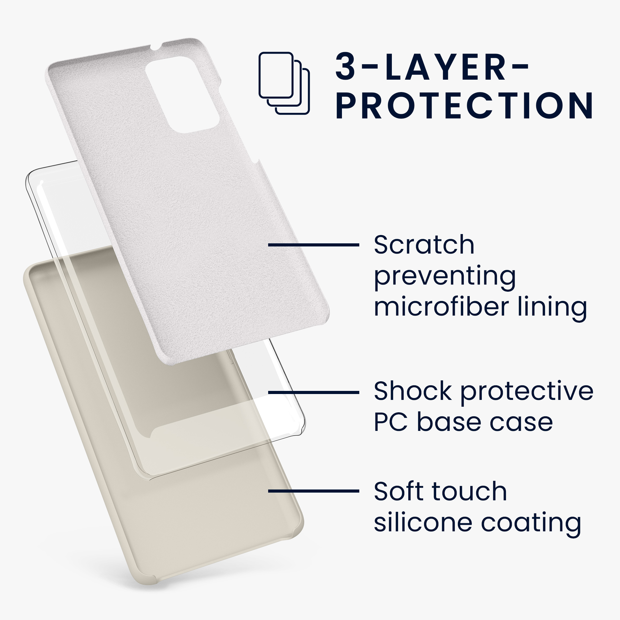 Kryt na mobil Samsung Galaxy S20 FE kwmobile TPU matně krémový
