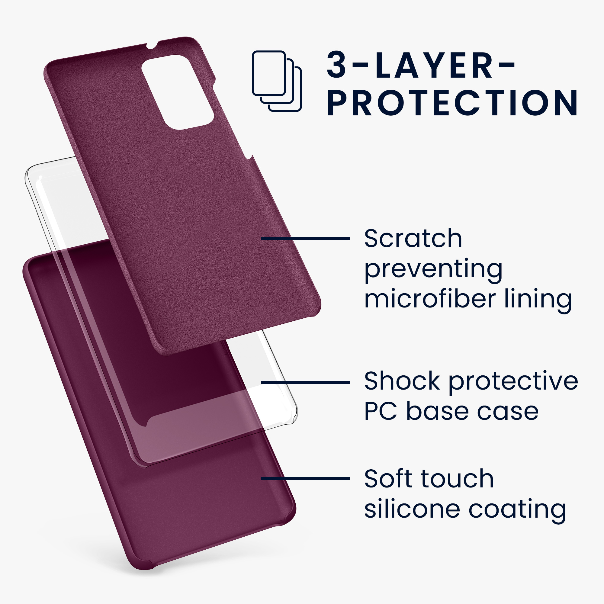 Kryt na mobil Samsung Galaxy S20 FE kwmobile TPU vínově fialový