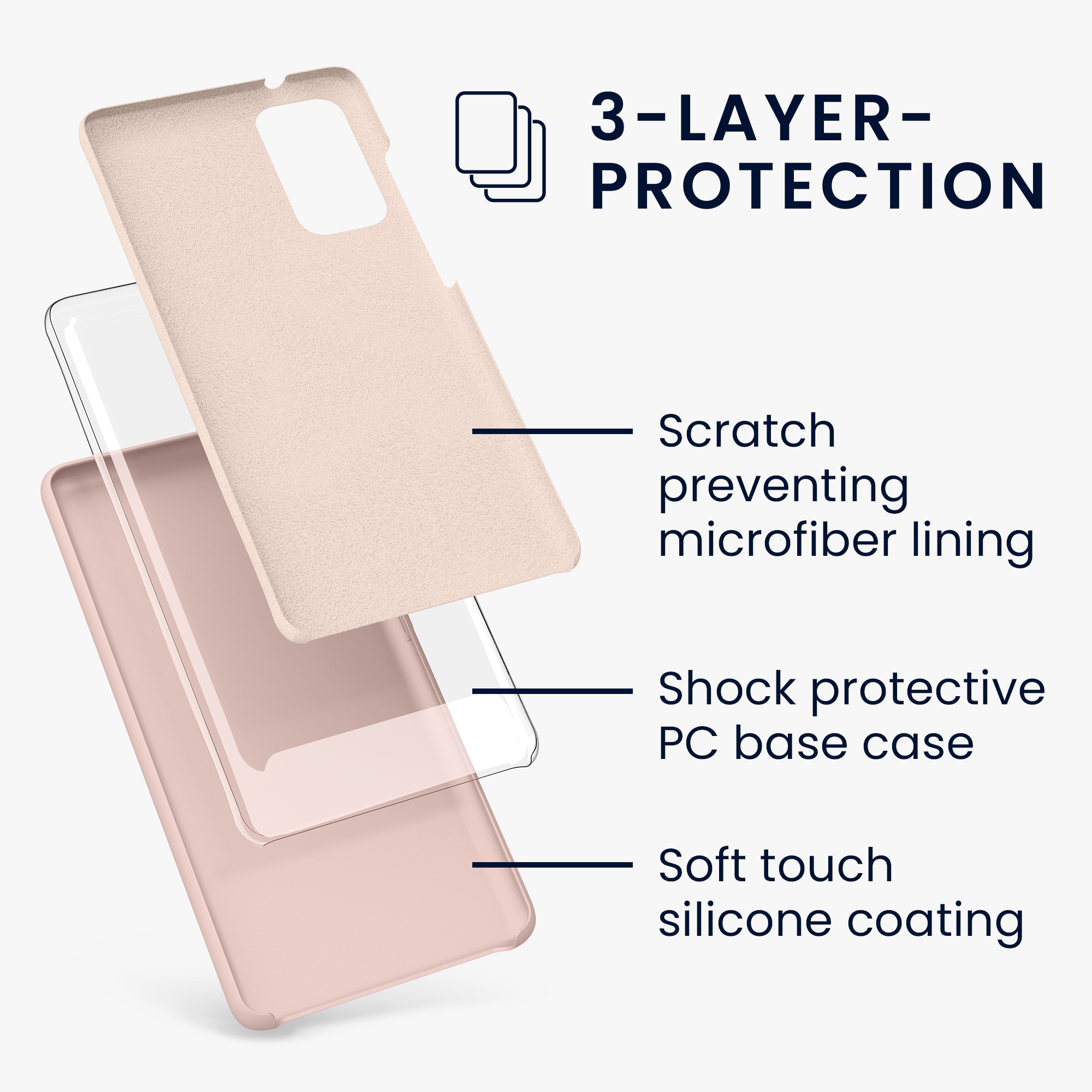 Kryt na mobil Samsung Galaxy S20 FE kwmobile TPU matně starorůžový