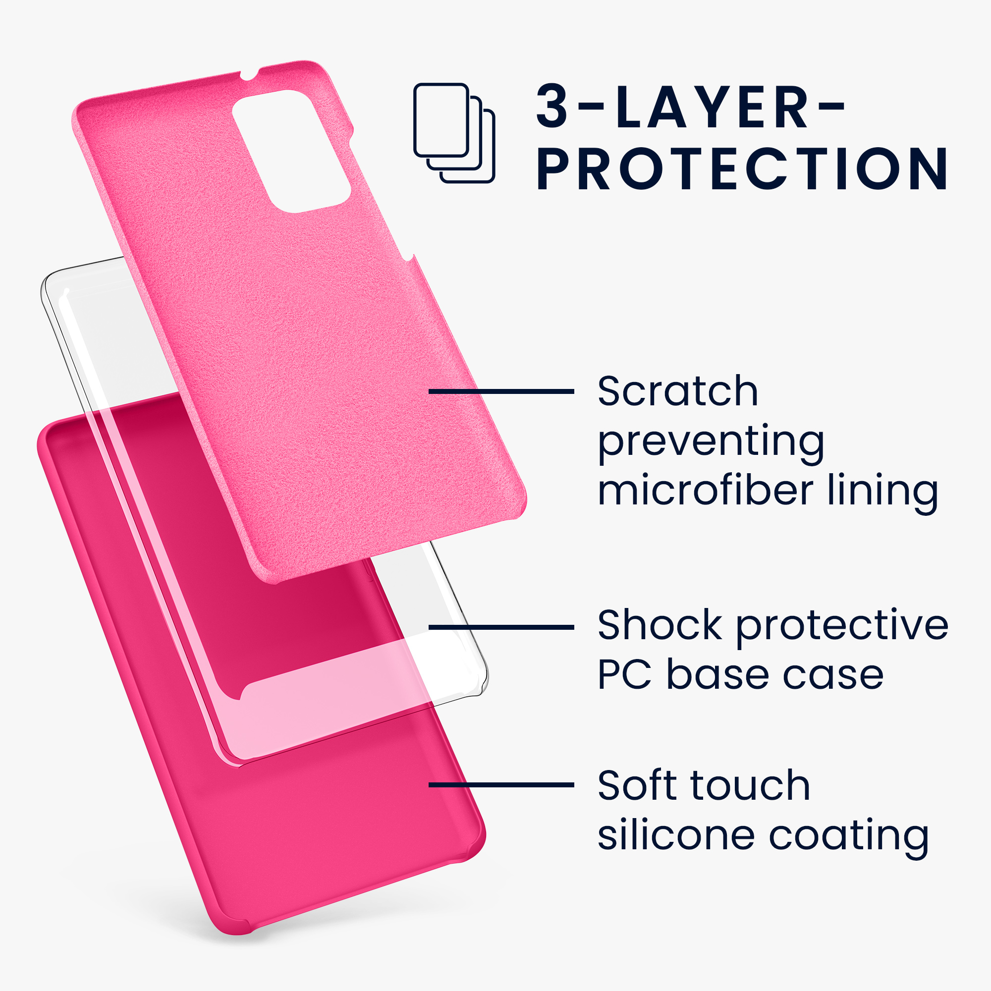 Kryt na mobil Samsung Galaxy S20 FE kwmobile TPU neonově růžový