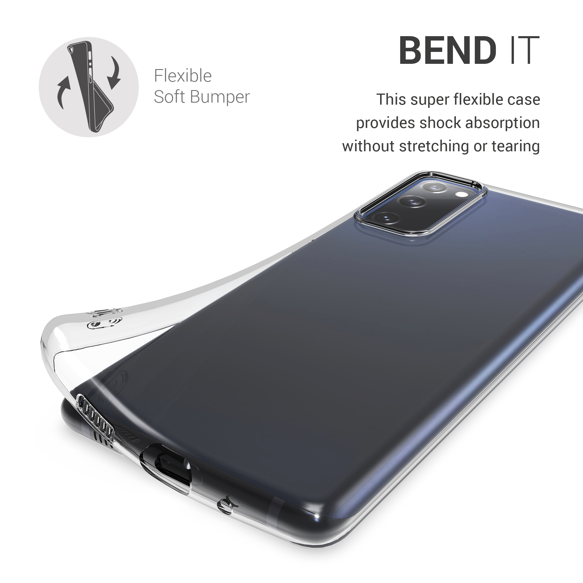 Čirý kryt na mobil Samsung Galaxy S20 FE - Clear kwmobile transparentní