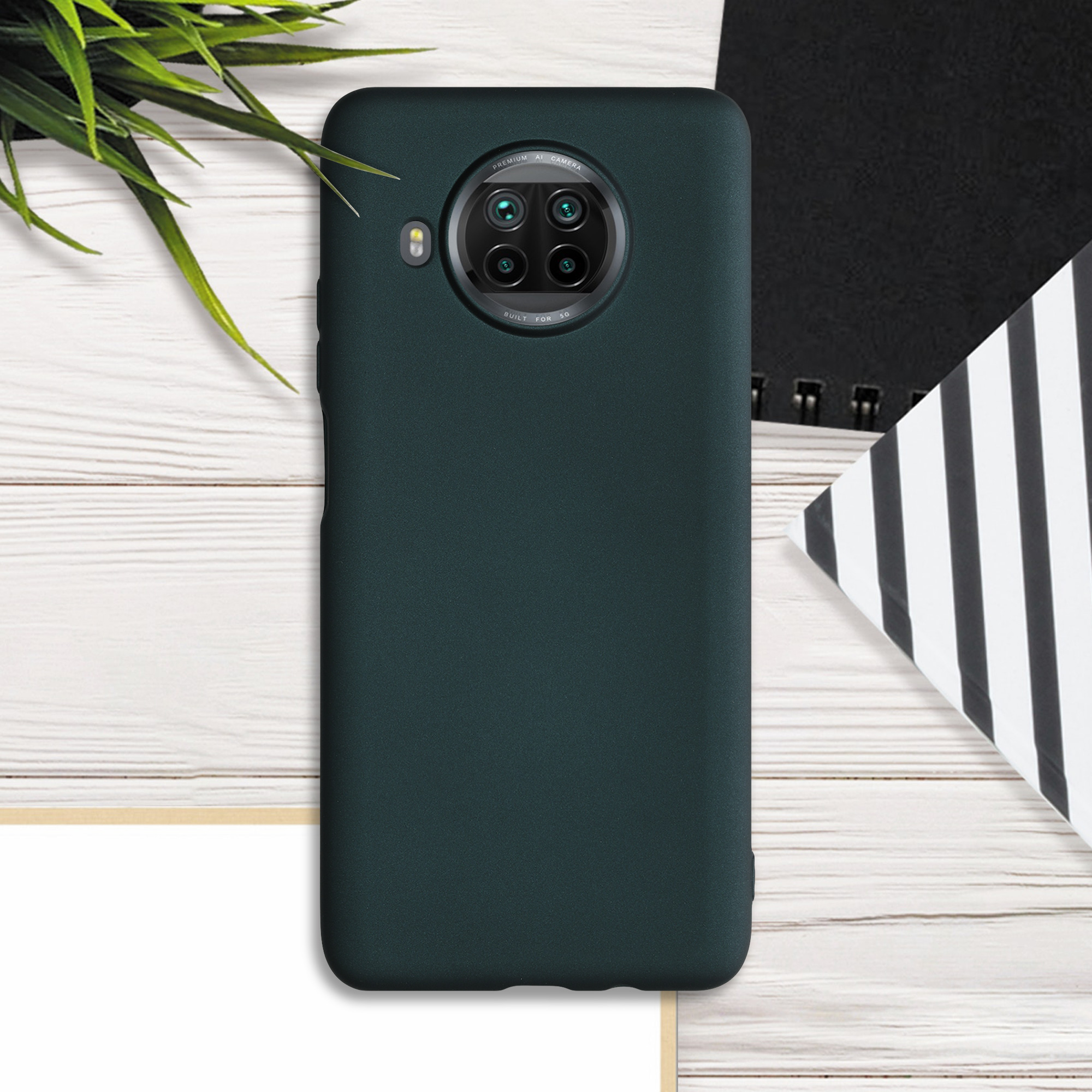 Kryt kwmobile Xiaomi Mi 10T Lite, metalická petrolejová