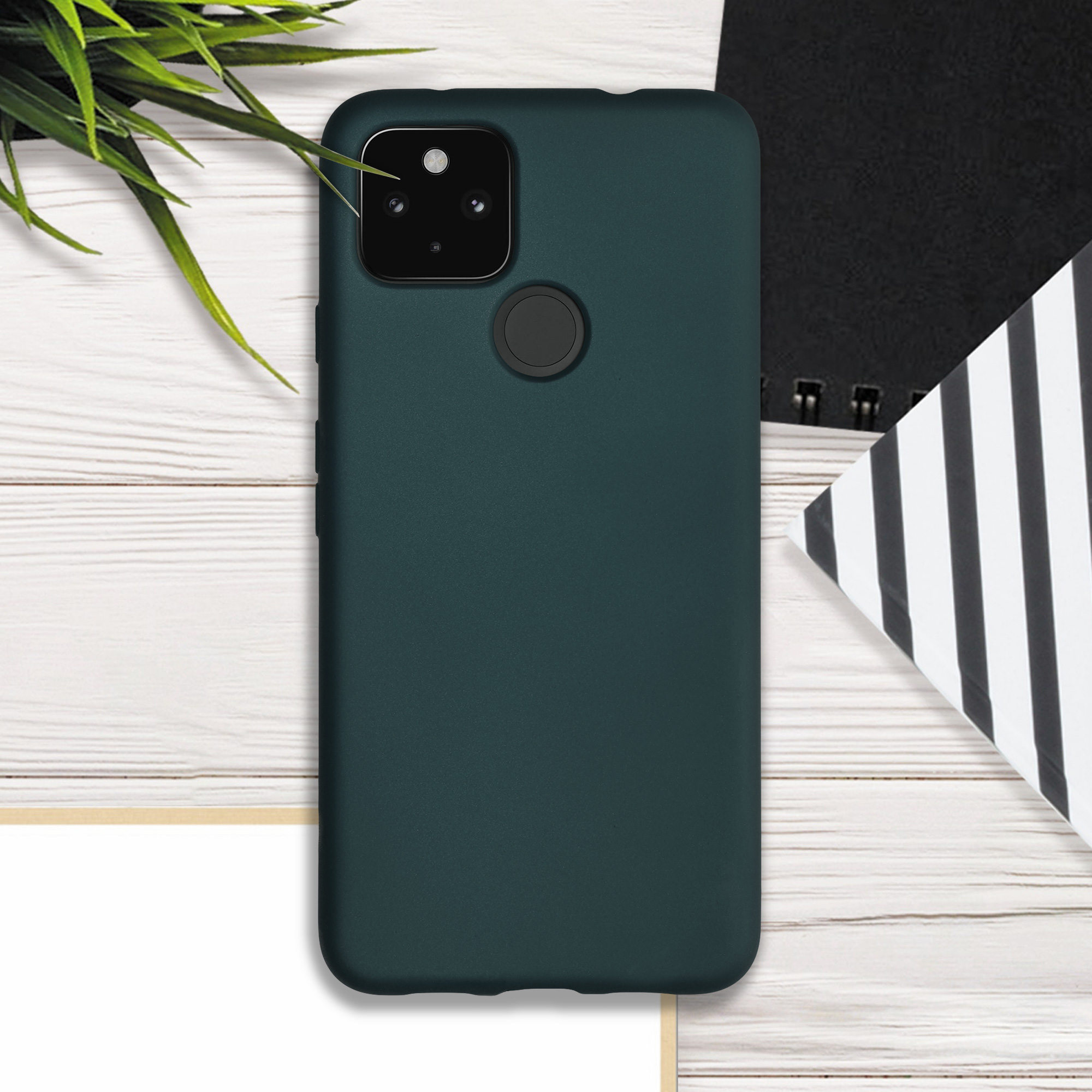 Zadní kryt kwmobile pro Google Pixel 4a - metalická petrolejová