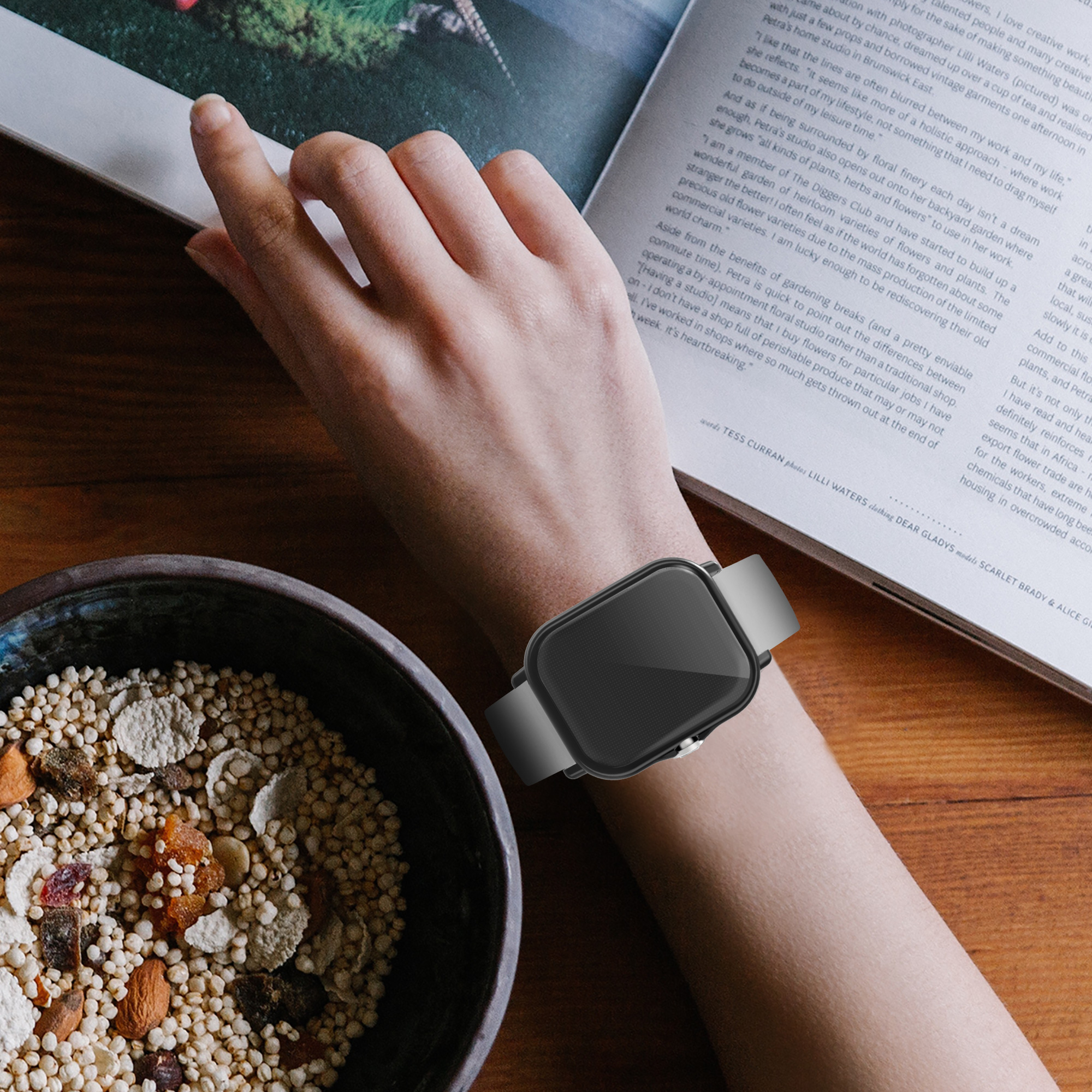 Sada 2 krytů s ochranou displeje pro Huami Amazfit GTS 3 / GTS 2 / GTS 2e kwmobile - černá 