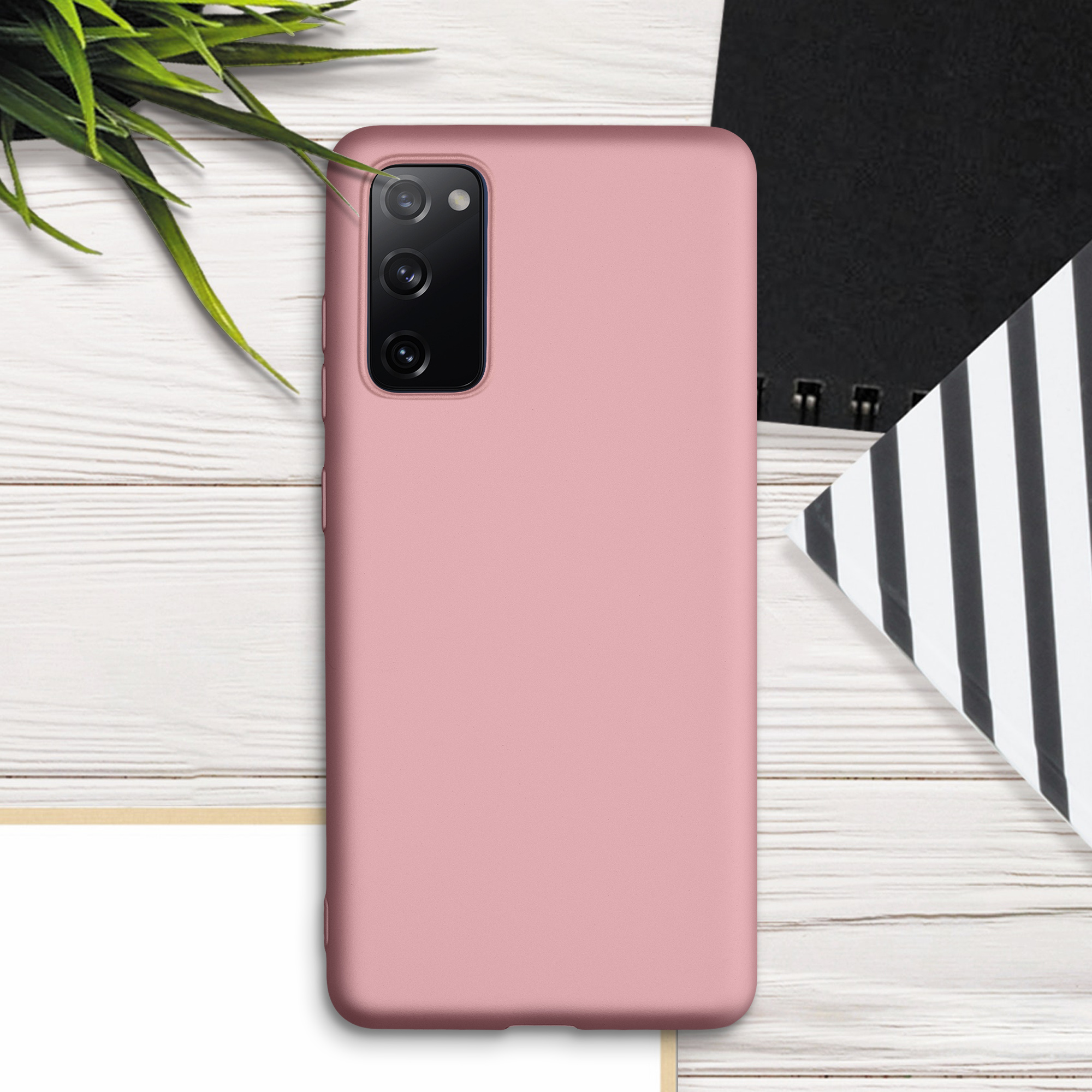 Metalický kryt na mobil Samsung Galaxy S20 FE kwmobile metalicky rose gold
