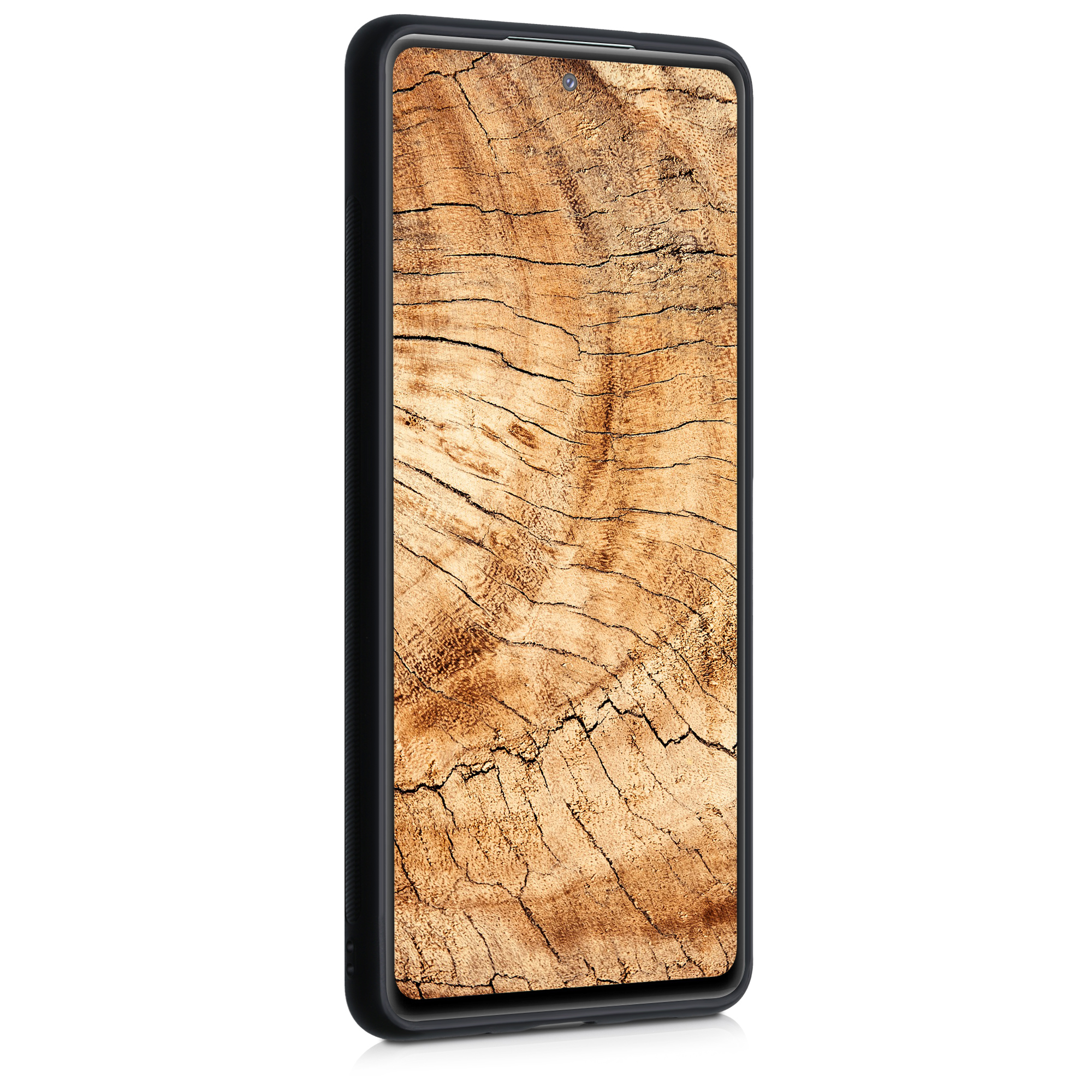 Dřevěný kryt na mobil Samsung Galaxy S20 FE kwmobile tmavě hnědý