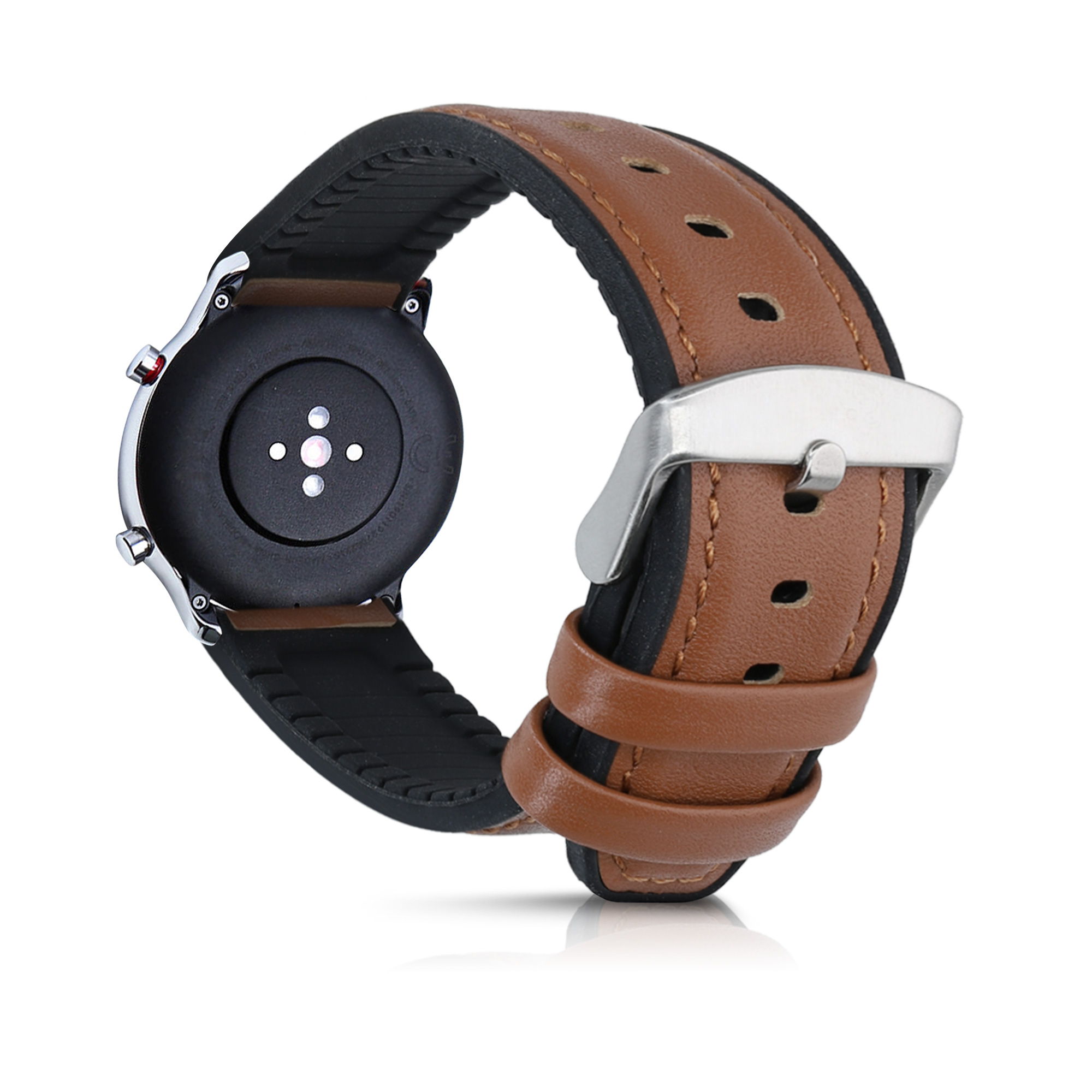 Řemínek pro Huami Amzfit GTR (47mm) / GTR 2 / GTR 3 / GTR 4 kwmobile - hnědá a černá