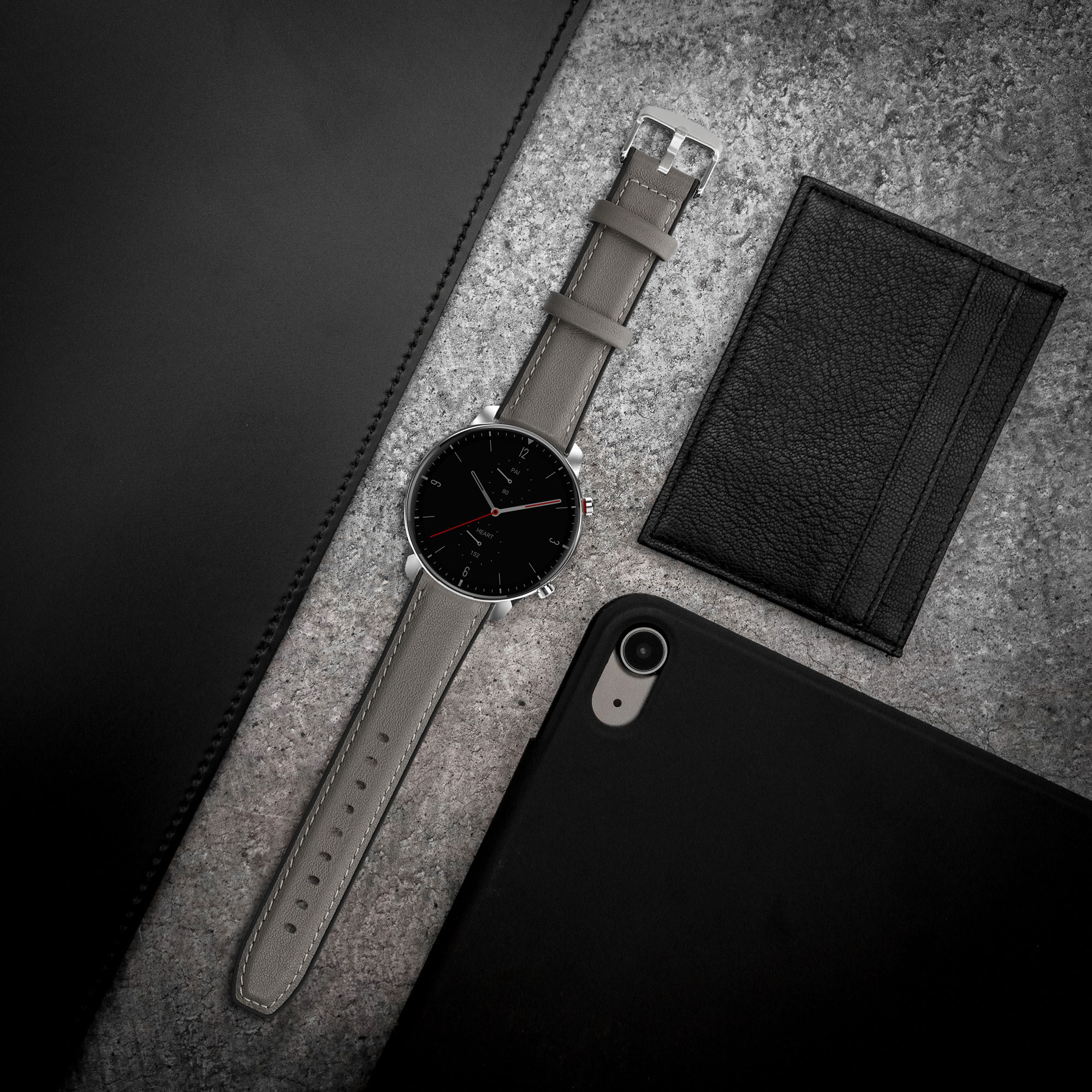 Řemínek pro Huami Amzfit GTR (47mm) / GTR 2 / GTR 3 / GTR 4 kwmobile silikonové - šedá