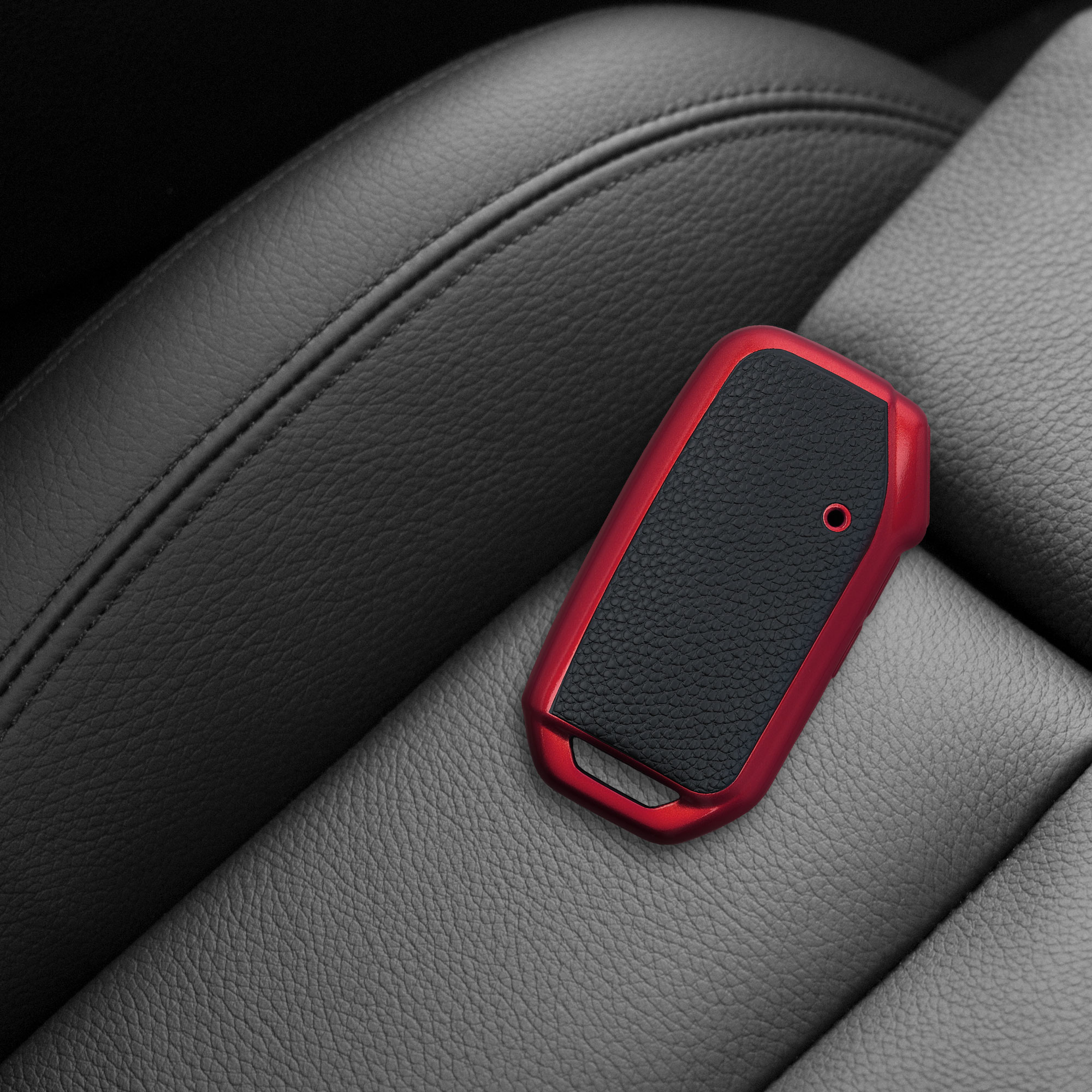 Pouzdro na klíč od auta kwmobile pro Kia 3 Button Car Key Smart Key - červená / černá
