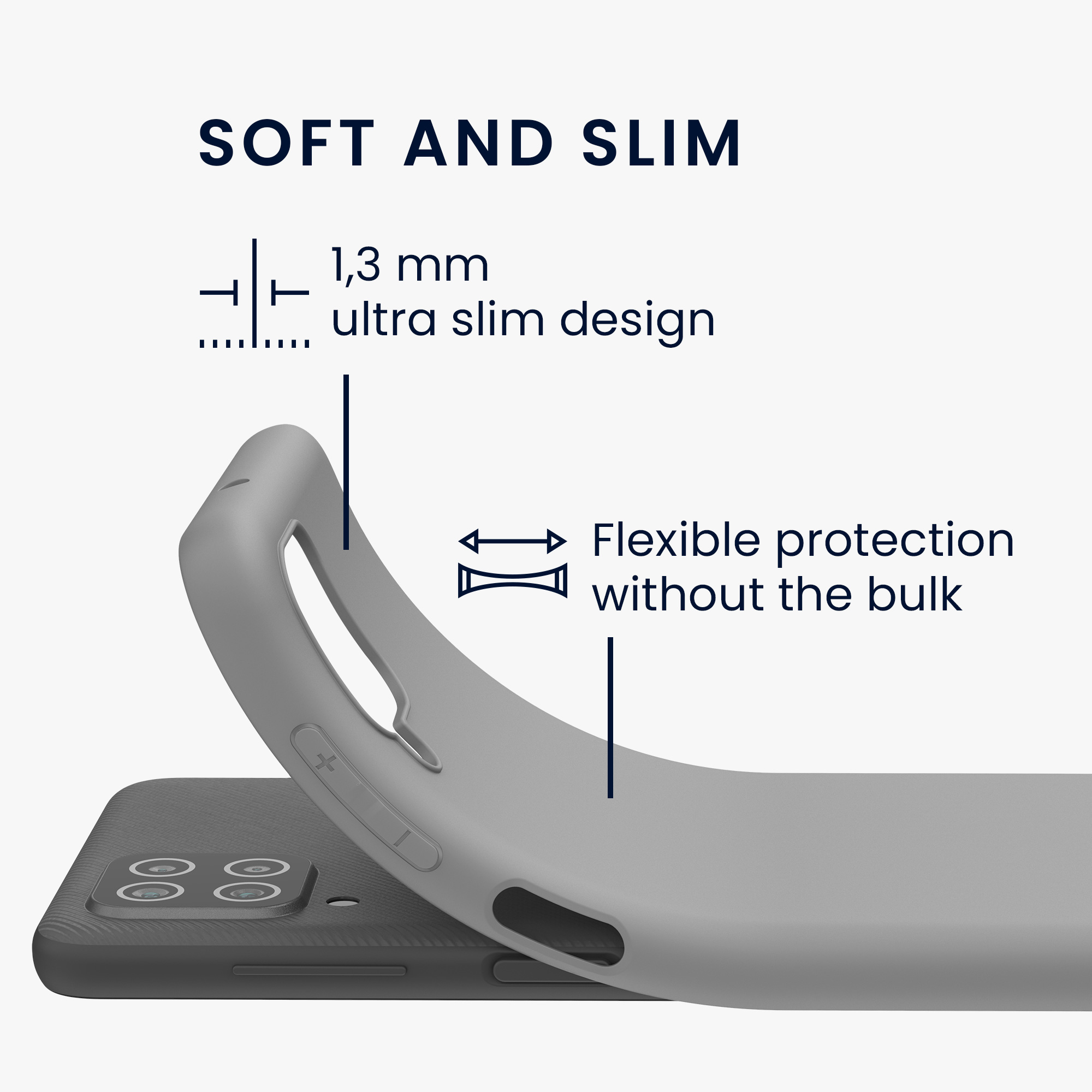 Kryt na mobil Samsung Galaxy A12 kwmobile TPU Stone Dust