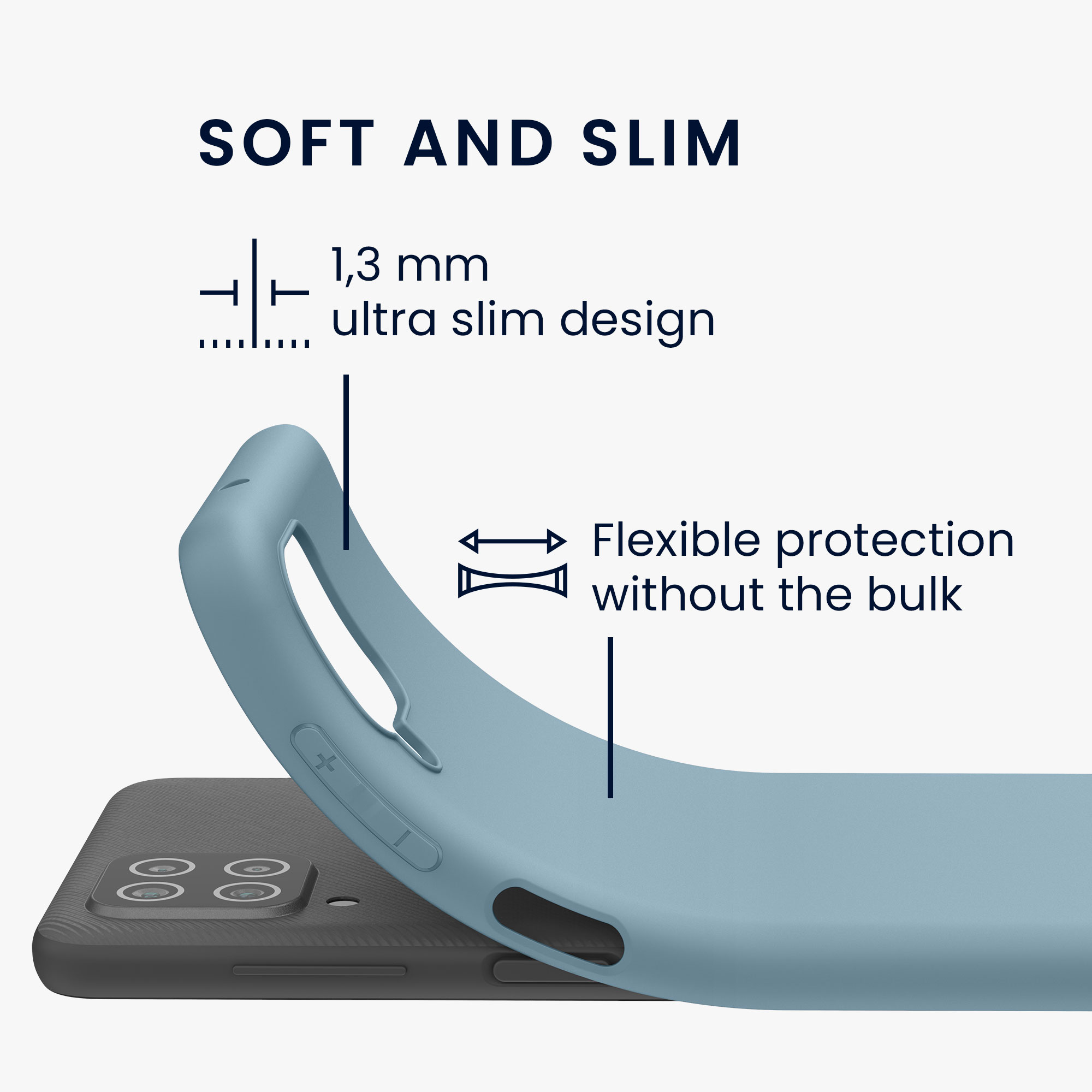 Kryt na mobil Samsung Galaxy A12 kwmobile TPU Arctic Night