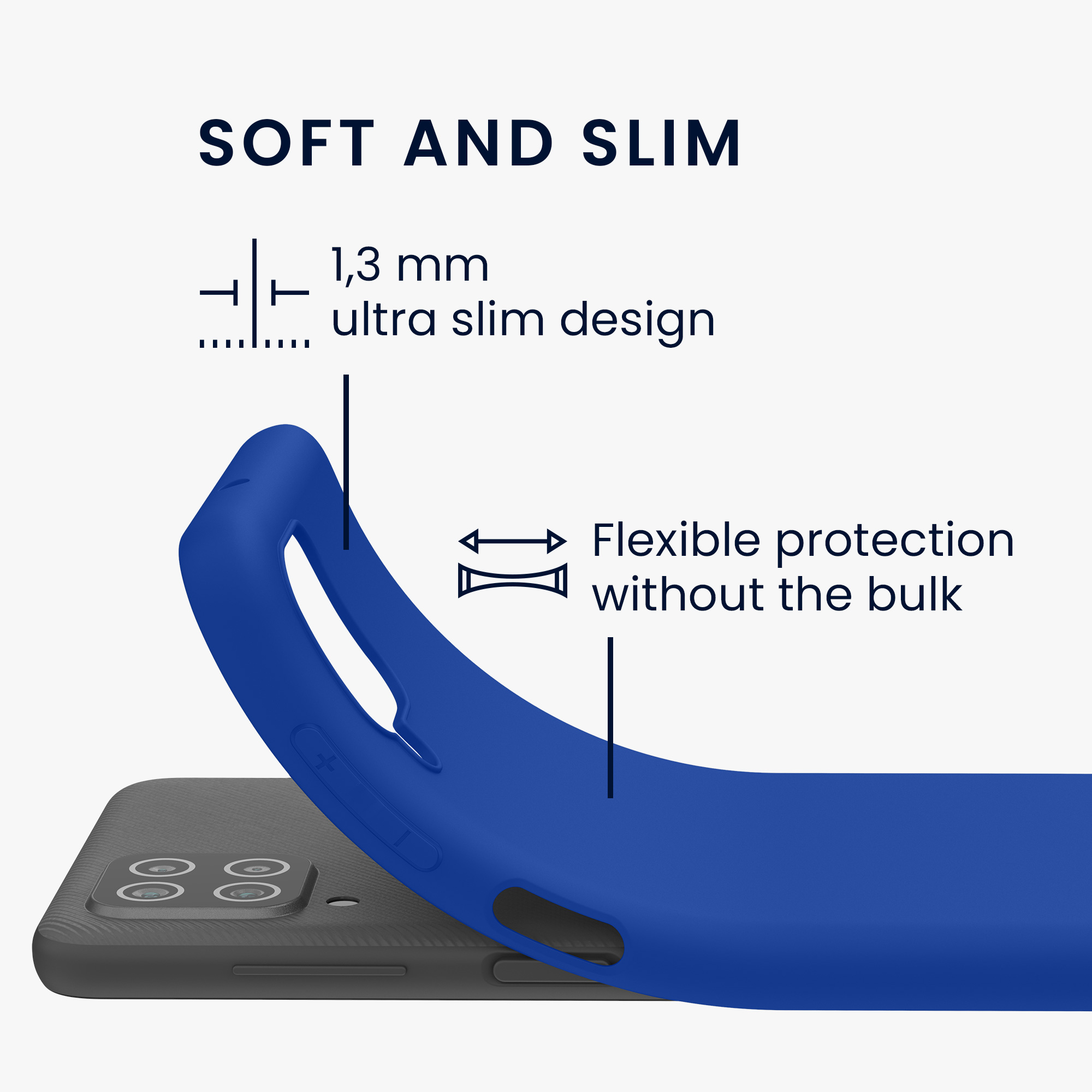 Kryt na mobil Samsung Galaxy A12 kwmobile TPU baltsky modrý