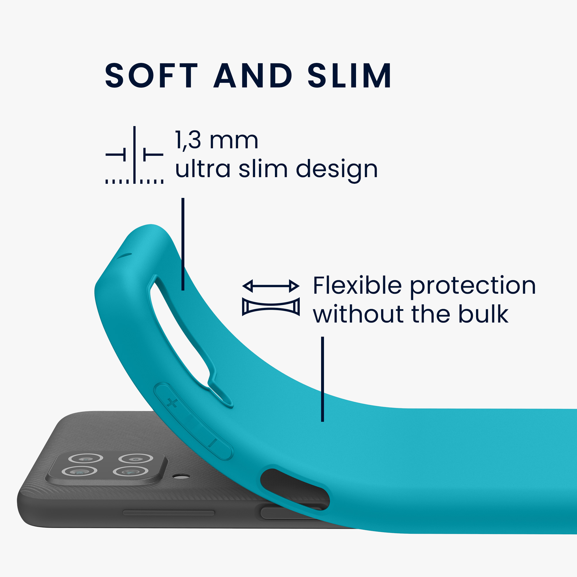 Kryt na mobil Samsung Galaxy A12 kwmobile TPU Cool Glacier