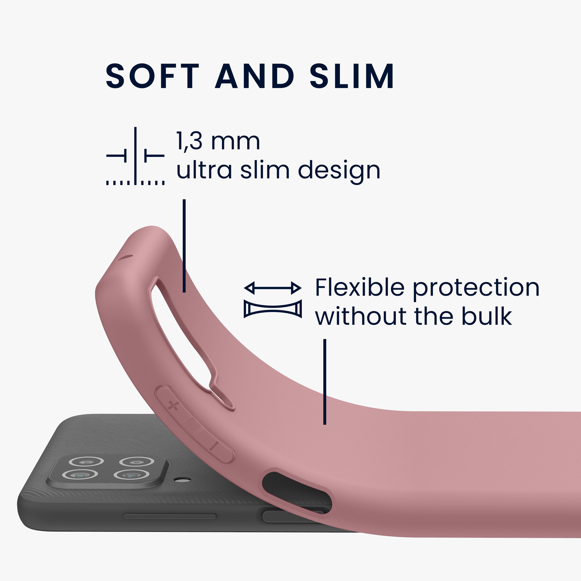 Kryt na mobil Samsung Galaxy A12 kwmobile TPU matně starorůžový