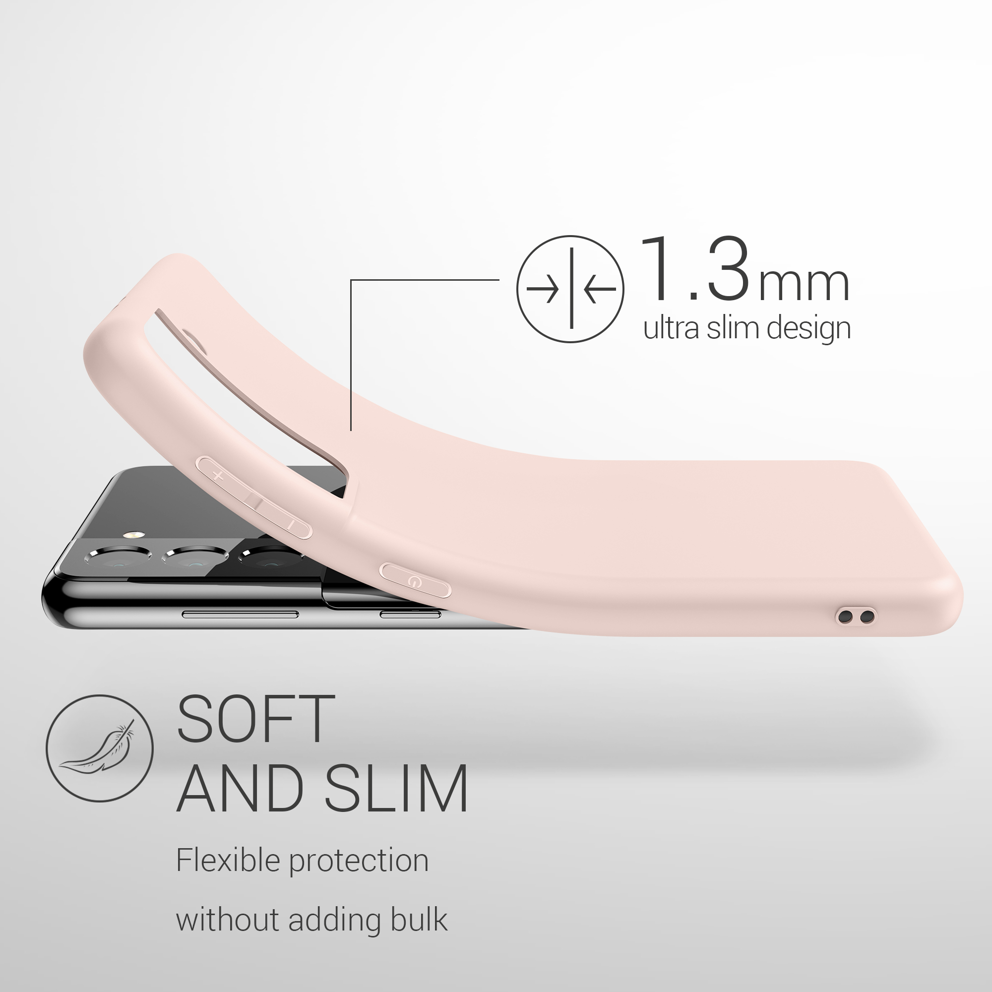 Kryt na mobil Samsung Galaxy S21 kwmobile TPU Coconut Swirl