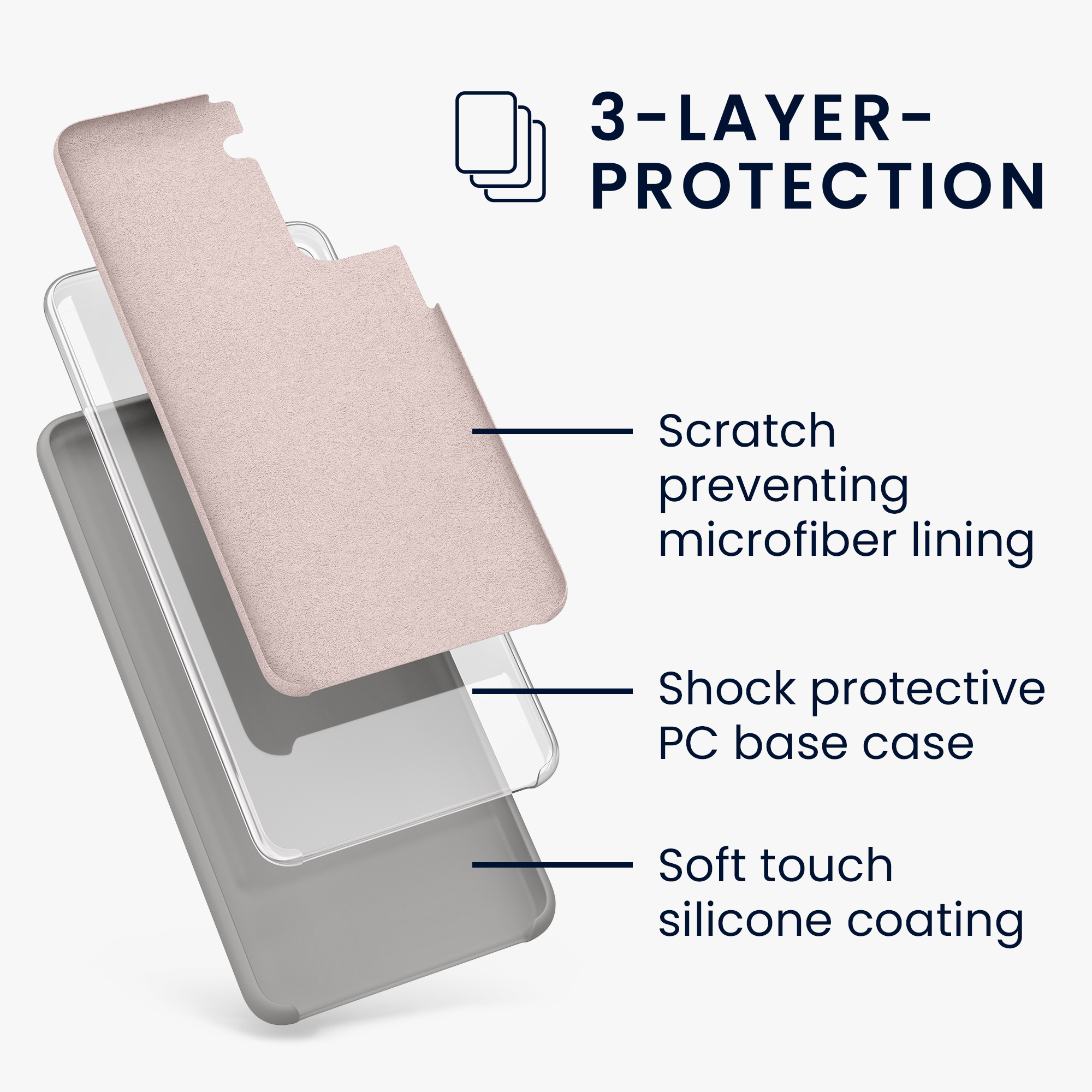Kryt na mobil Samsung Galaxy S21 kwmobile TPU Stone Dust