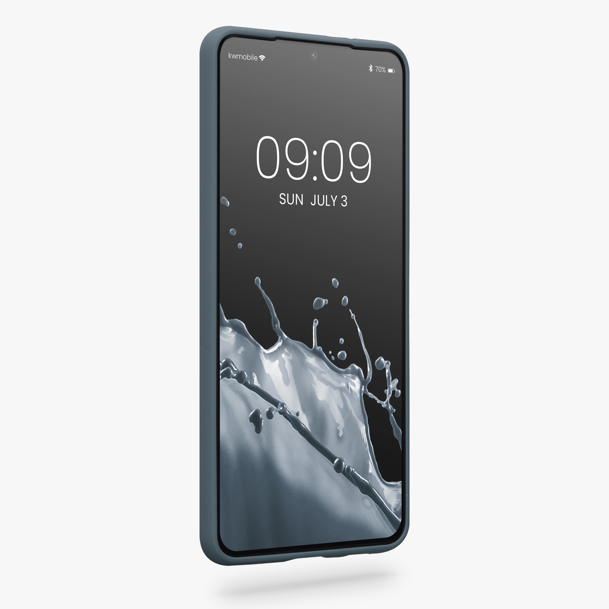 Kryt na mobil Galaxy S21+ kwmobile Soft Cover tmavě šedá Dark Slate