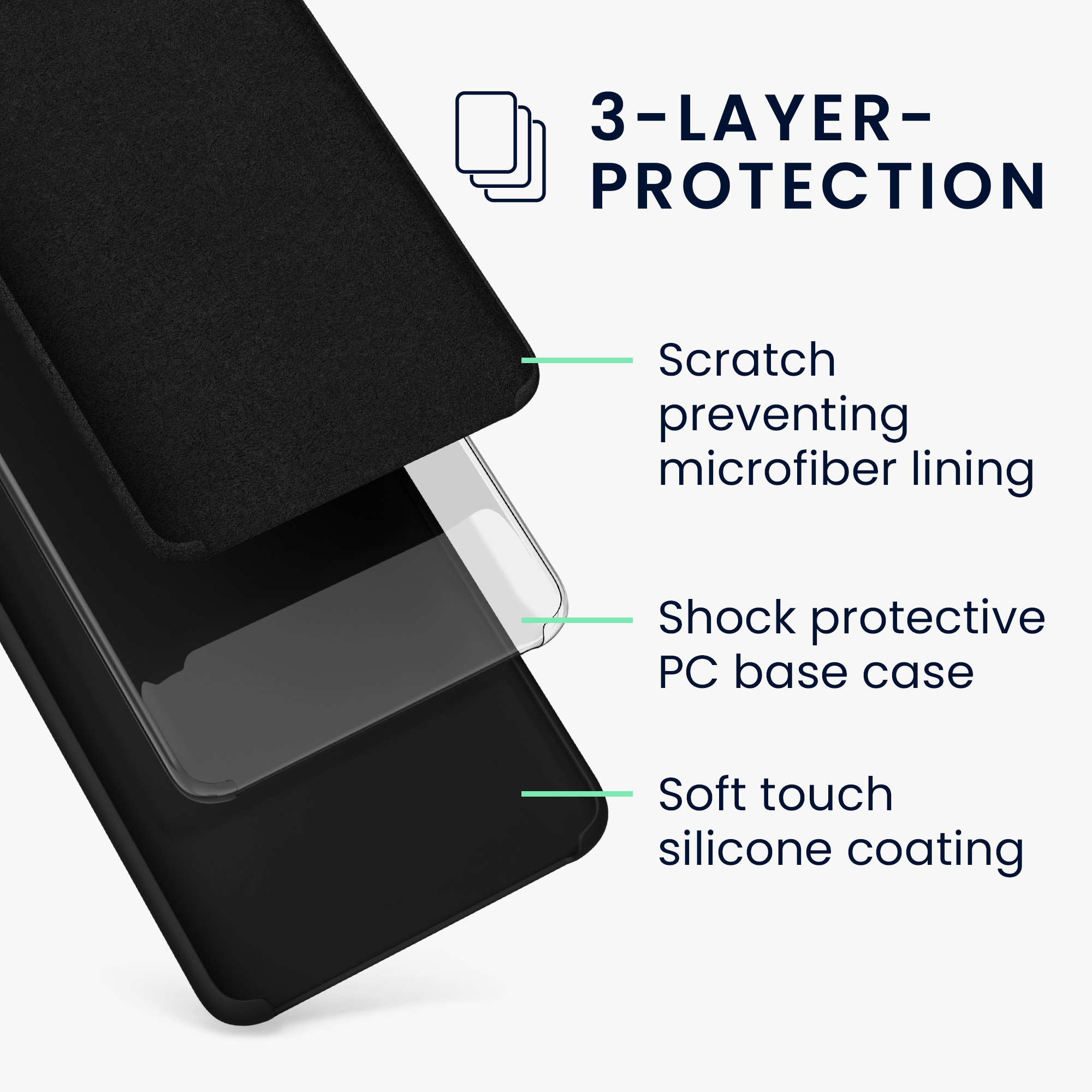 Kryt na mobil Galaxy S21+ kwmobile Soft Cover černá