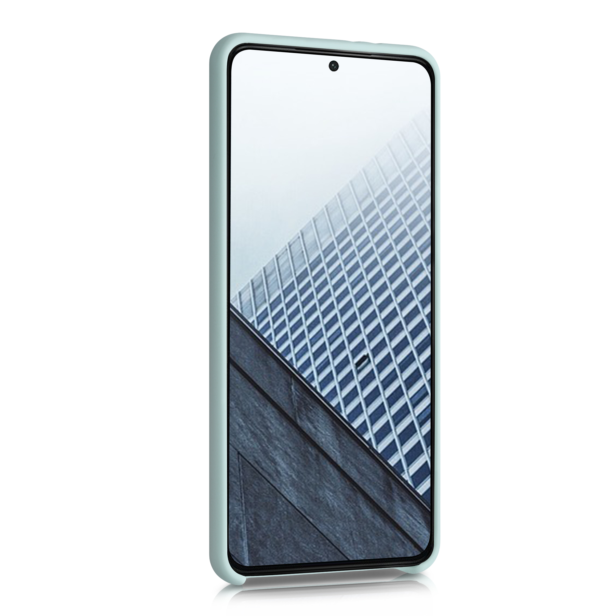 Kryt na mobil Galaxy S21+ kwmobile Soft Cover mátová Cool Mint