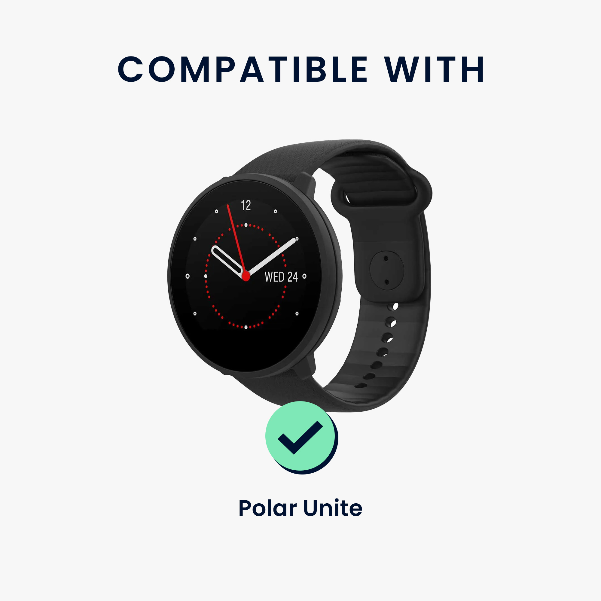 Nabíjecí kabel kwmobile pro Polar Unite - černá