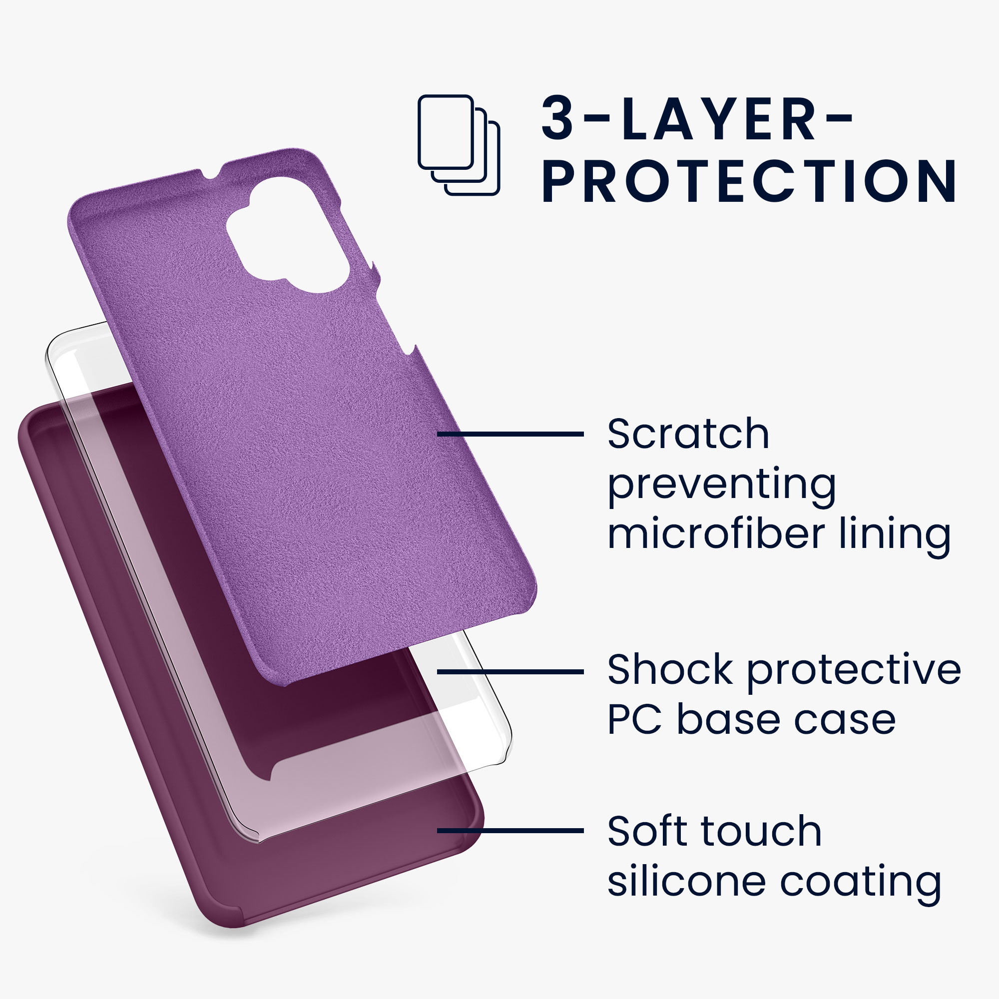 Kryt na mobil Samsung Galaxy A32 5G kwmobile TPU Bordeaux fialová