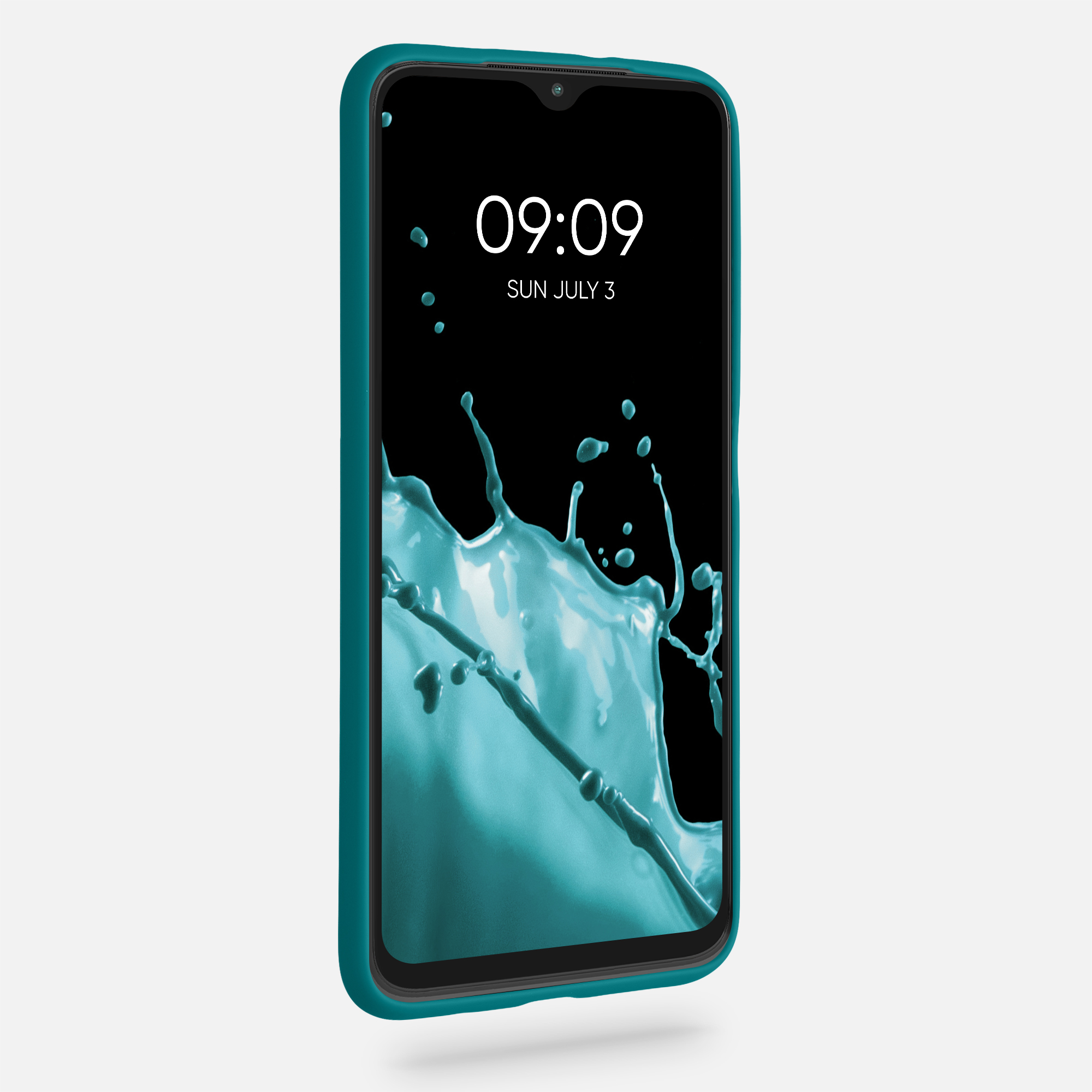 Kryt Xiaomi Redmi 9T silikonový TPU modrozelená matná kwmobile