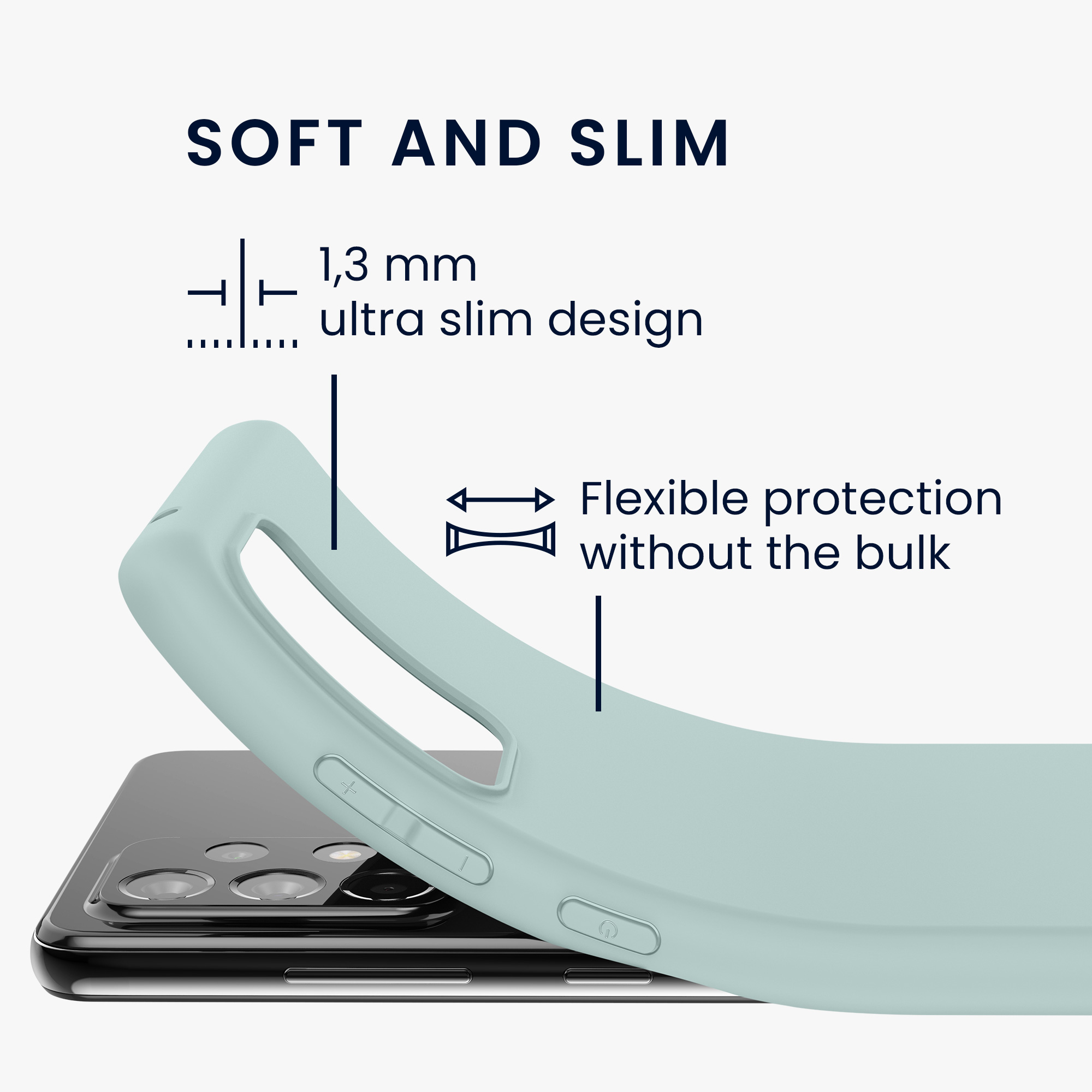 Kryt na mobil Samsung Galaxy A52 / A52 5G / A52s 5G kwmobile TPU Chladná mátová