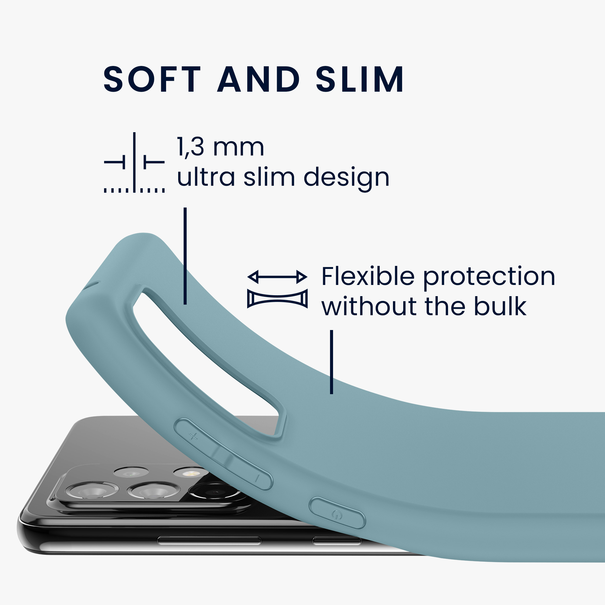 Kryt na mobil Samsung Galaxy A52 / A52 5G / A52s 5G kwmobile TPU Arktická noc