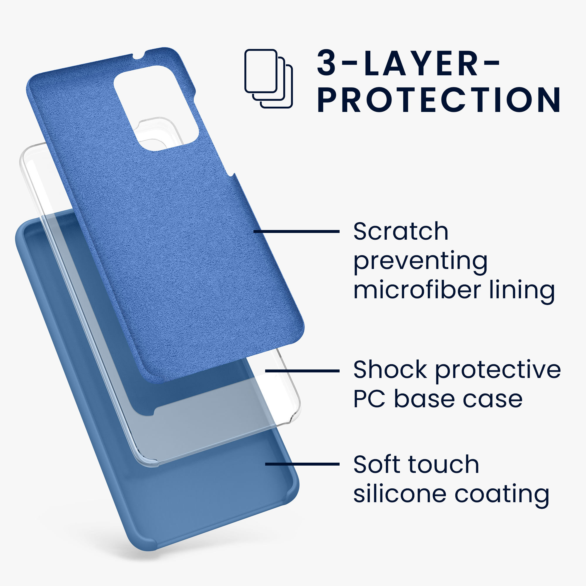 Kryt na mobil Samsung Galaxy A52 / A52 5G / A52s 5G kwmobile TPU Džínová