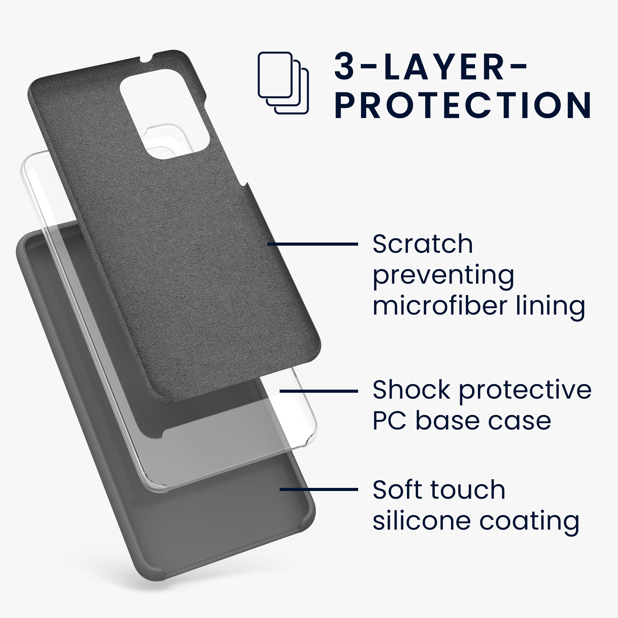 Kryt na mobil Samsung Galaxy A52 / A52 5G / A52s 5G kwmobile TPU Kamenný prach