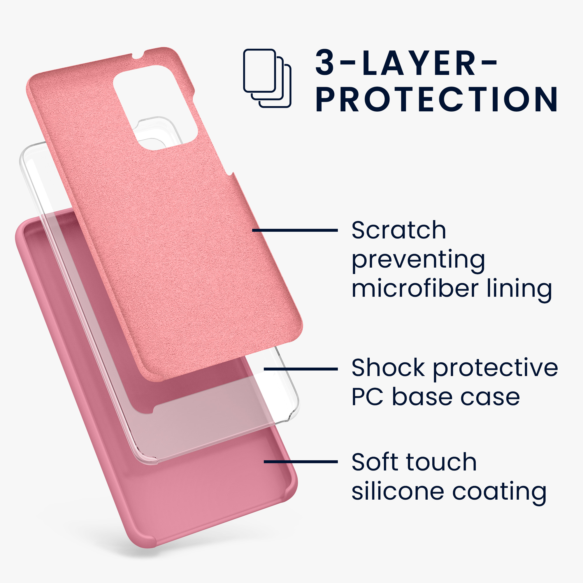 Kryt na mobil Samsung Galaxy A52 / A52 5G / A52s 5G kwmobile TPU Tmavě růžová