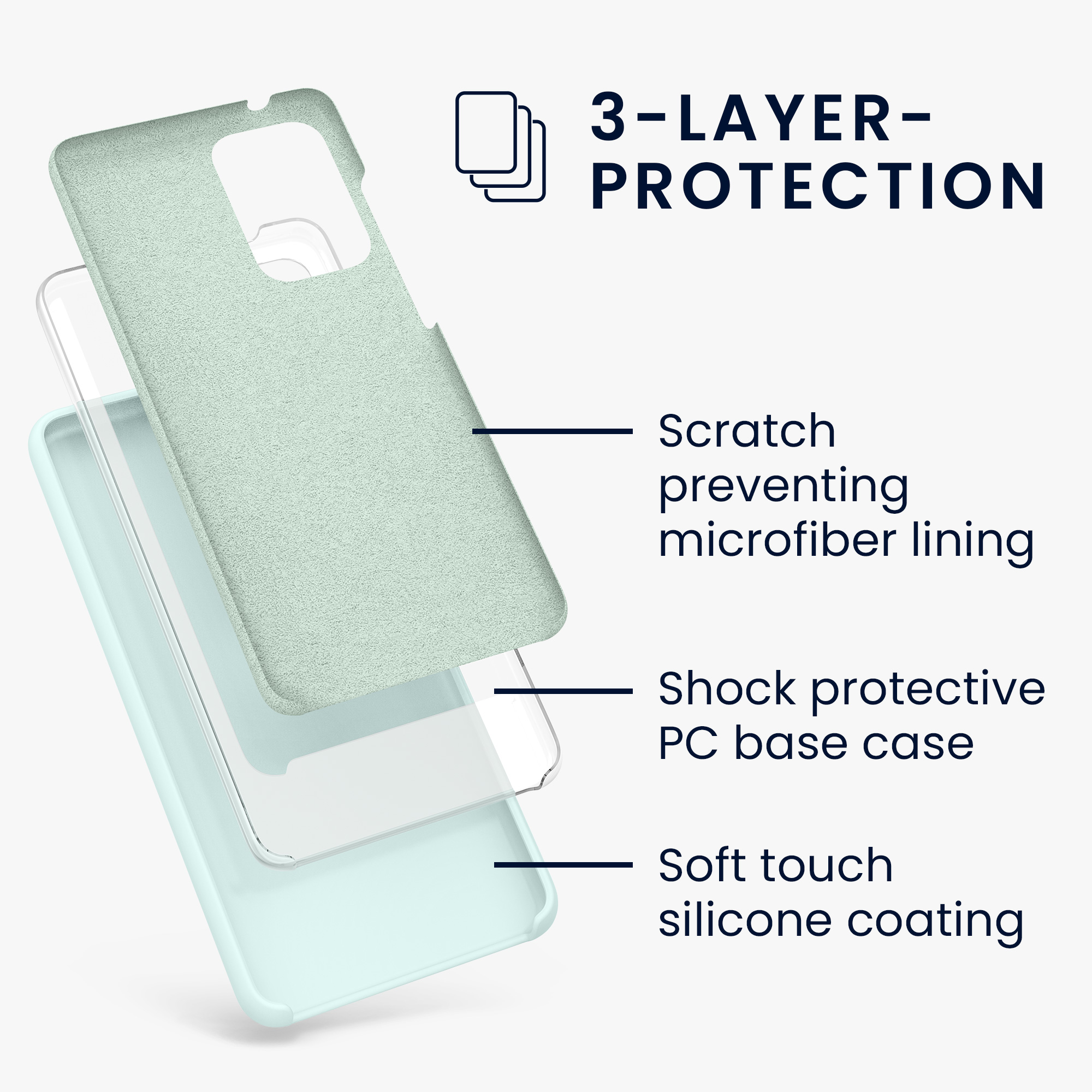 Kryt na mobil Samsung Galaxy A52 / A52 5G / A52s 5G kwmobile TPU Chladná mátová